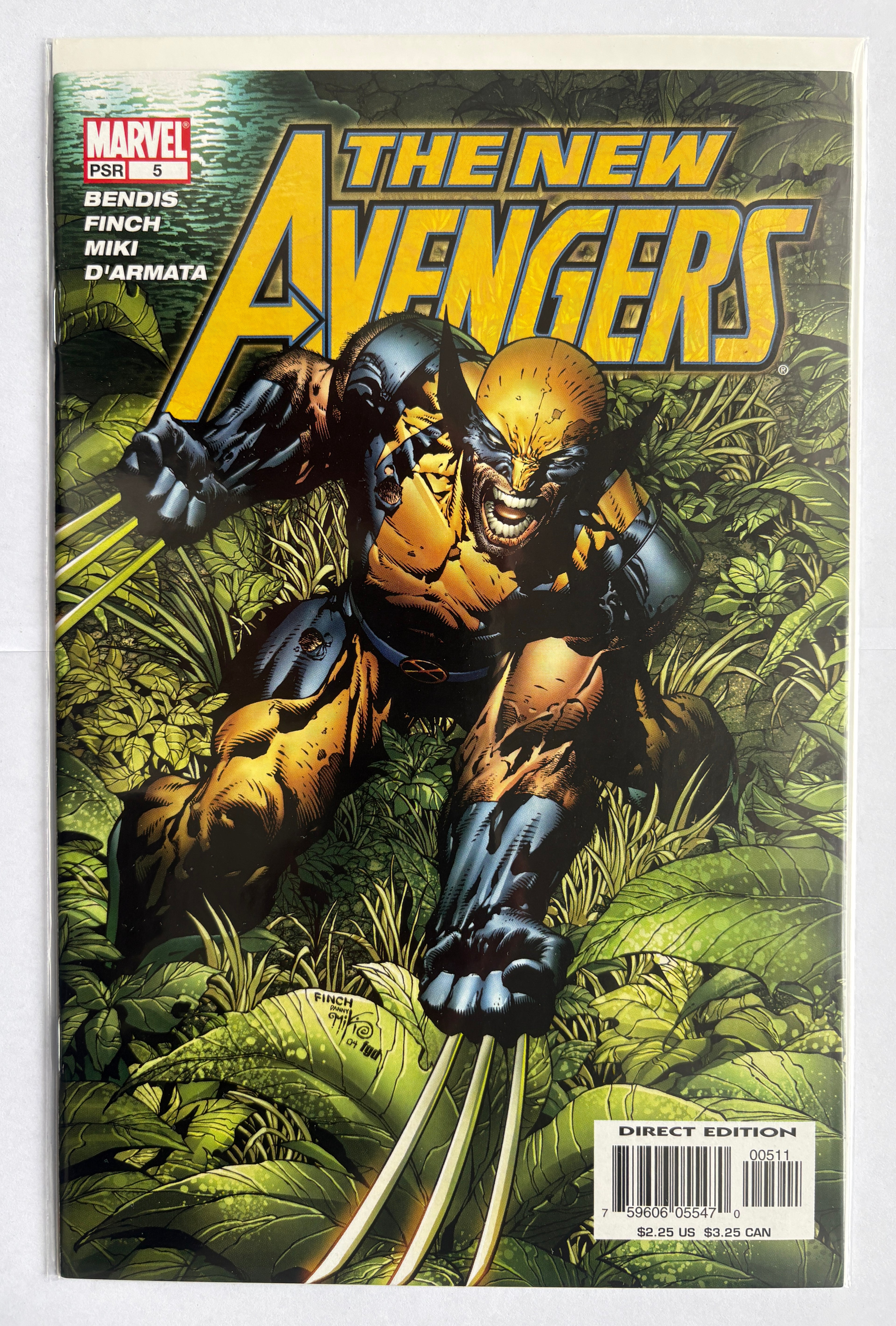 The New Avengers #5 - 1st Printing - Marvel Comics May 2005 VF- 7.5