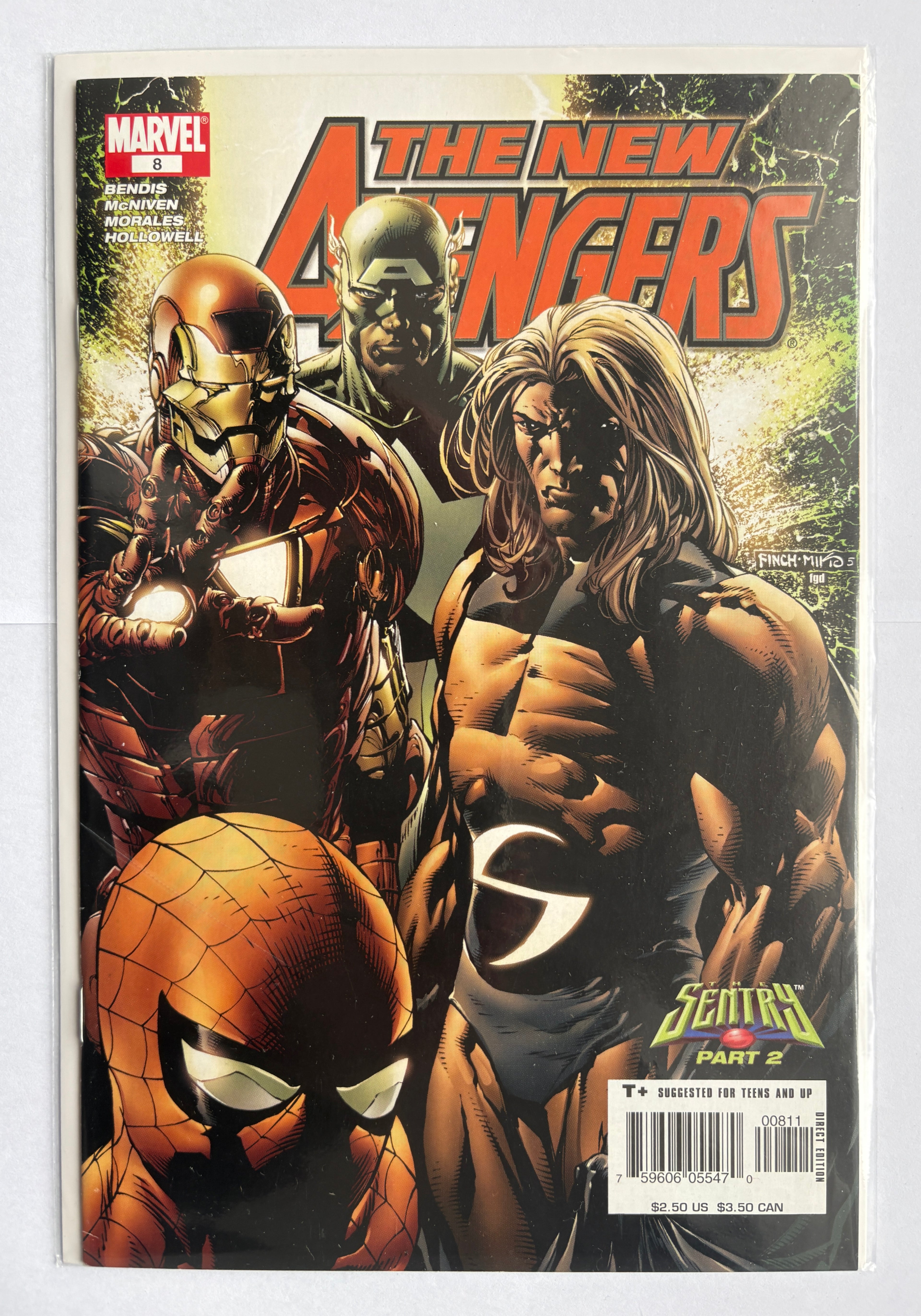 The New Avengers #8 - 1st Printing Marvel Comics August 2005 VF+ 8.5