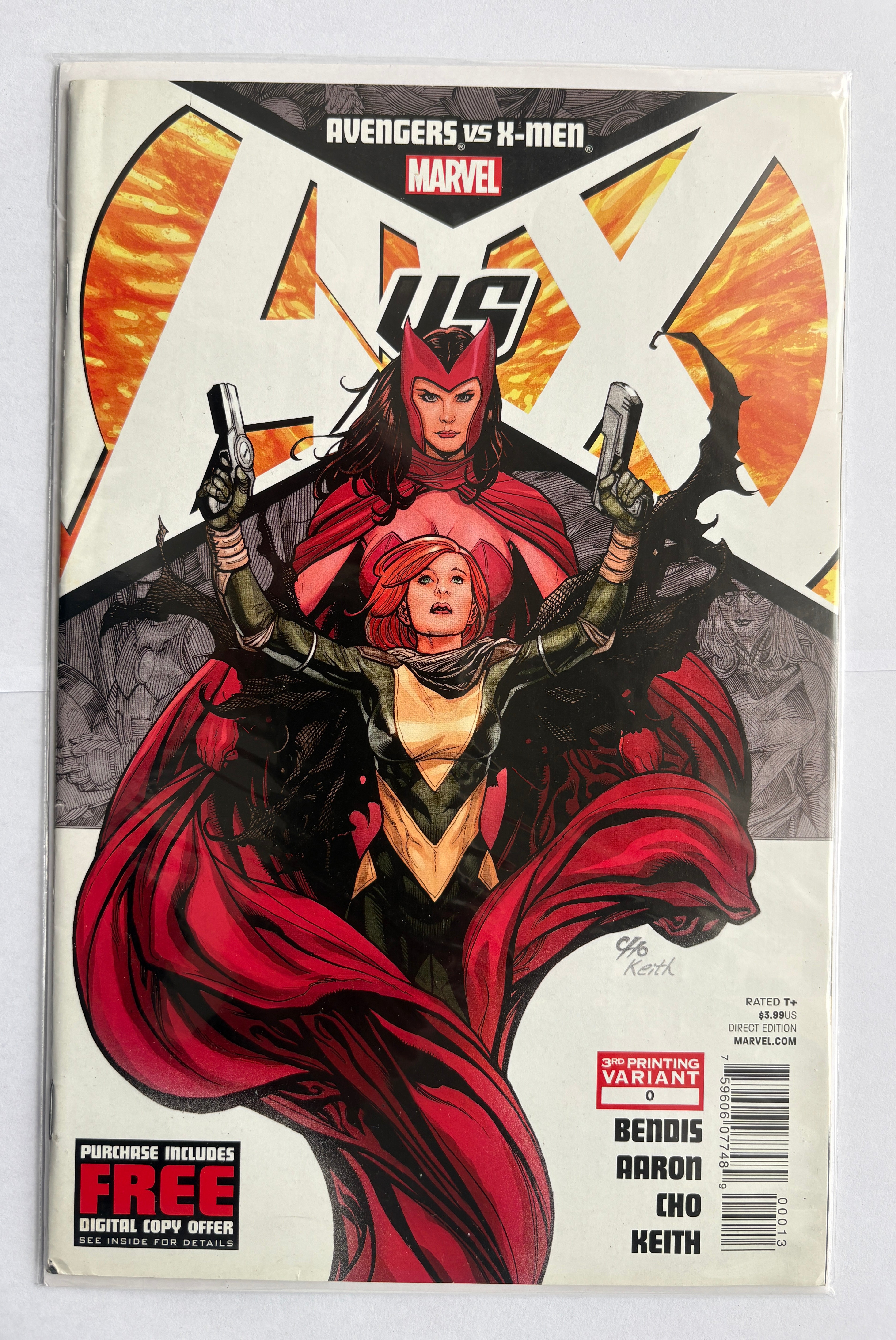 Avengers vs X-Men #0 - 3rd Printing Variant Cover Marvel July 2012 F/VF 7.0