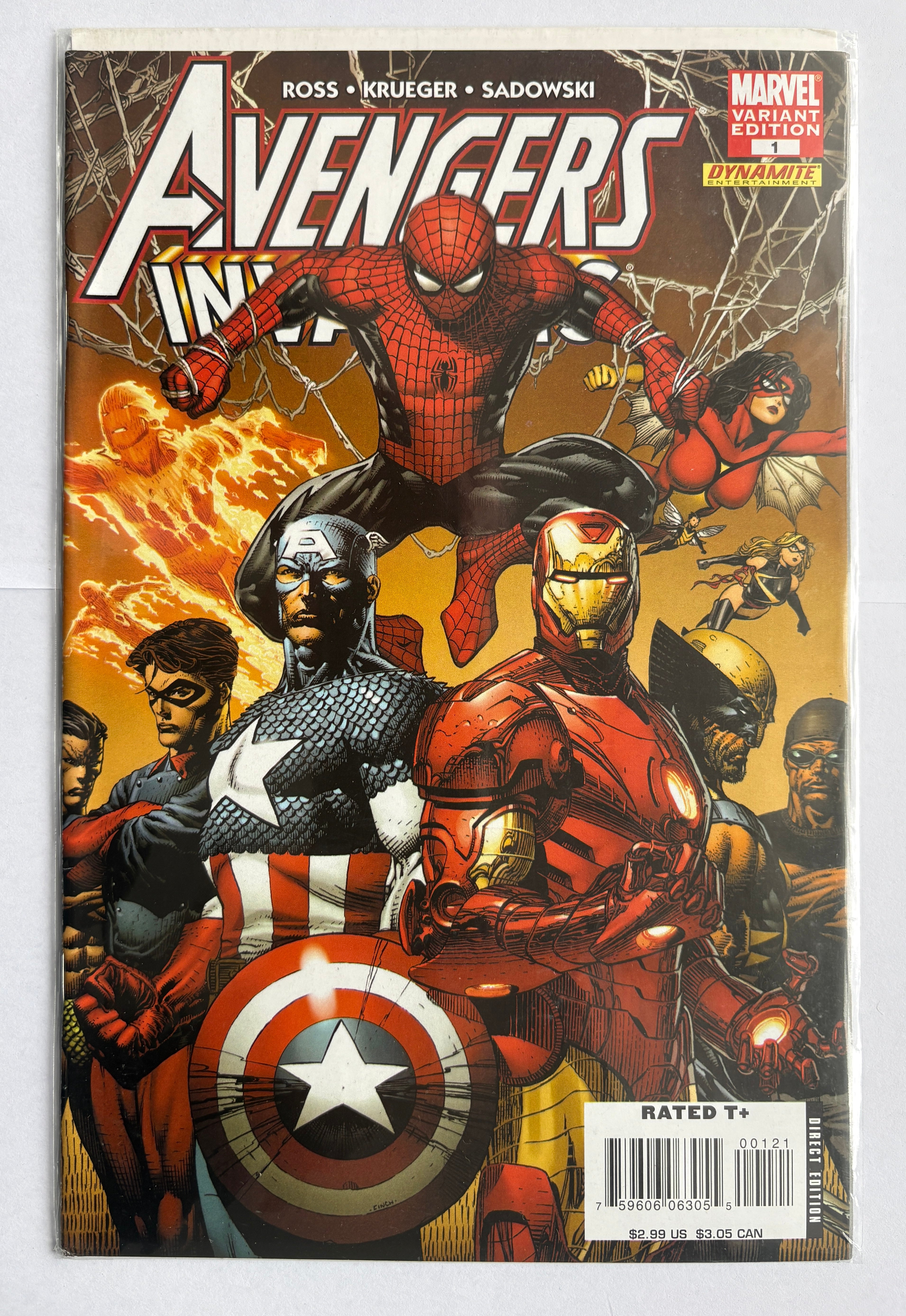 Avengers / Invaders #1 - 1:25 Variant Edition - 1st Print July 2008 VF+ 8.5