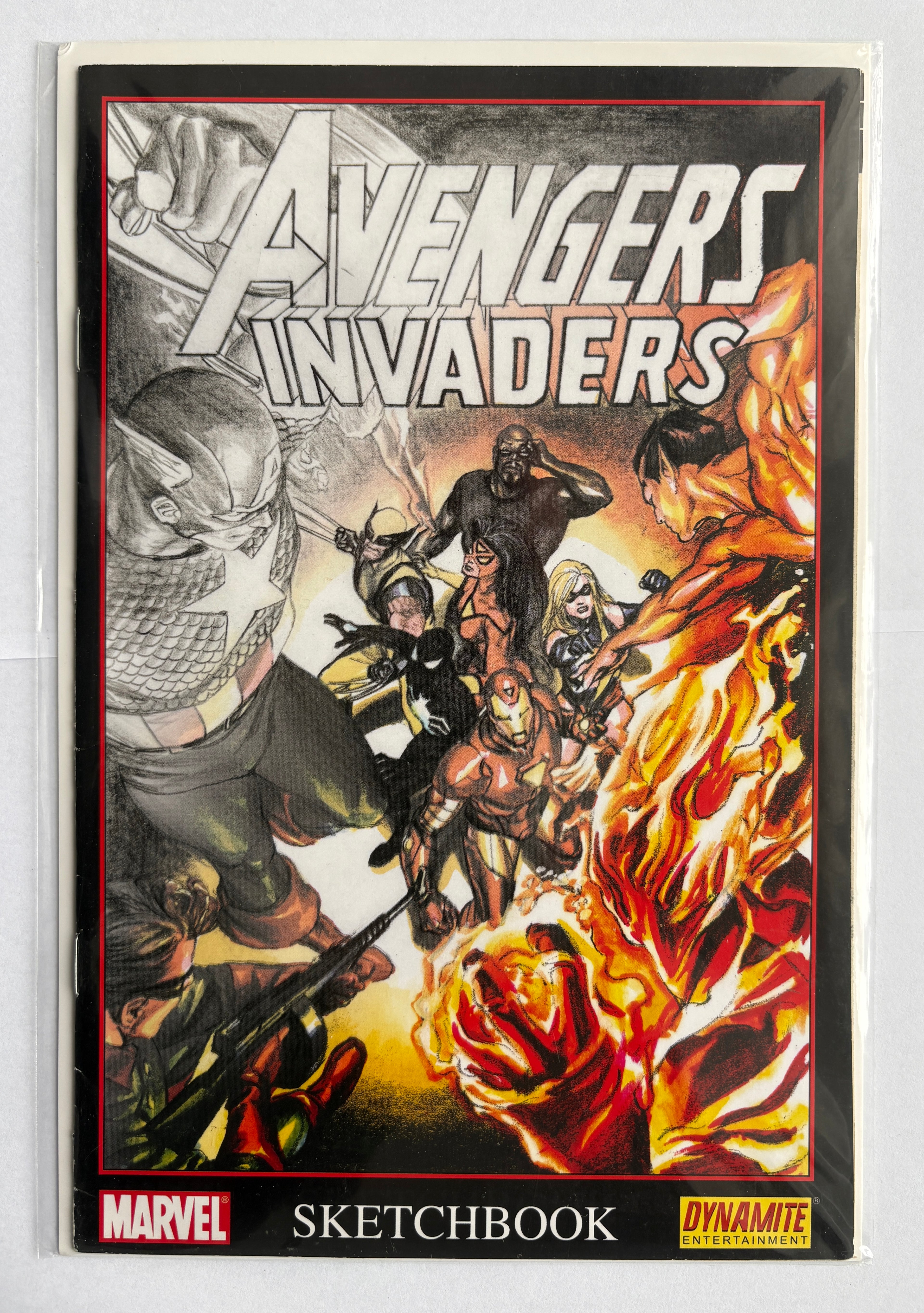 Avengers / Invaders Sketchbook #1 - 1st Printing 2008 Marvel Dynamite FN+ 6.5