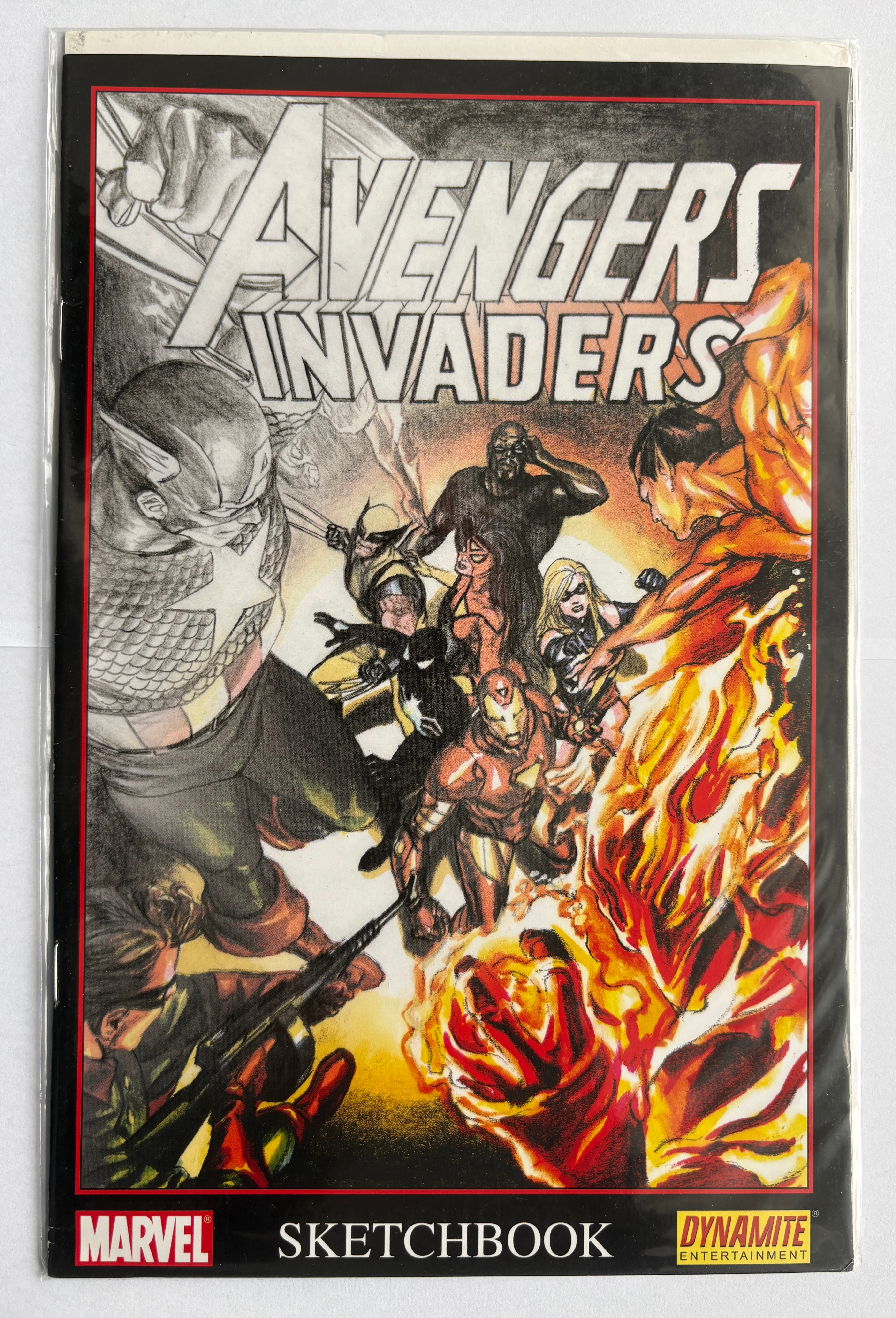 Avengers / Invaders Sketchbook #1 - 1st Printing 2008 Marvel Dynamite VF- 7.5