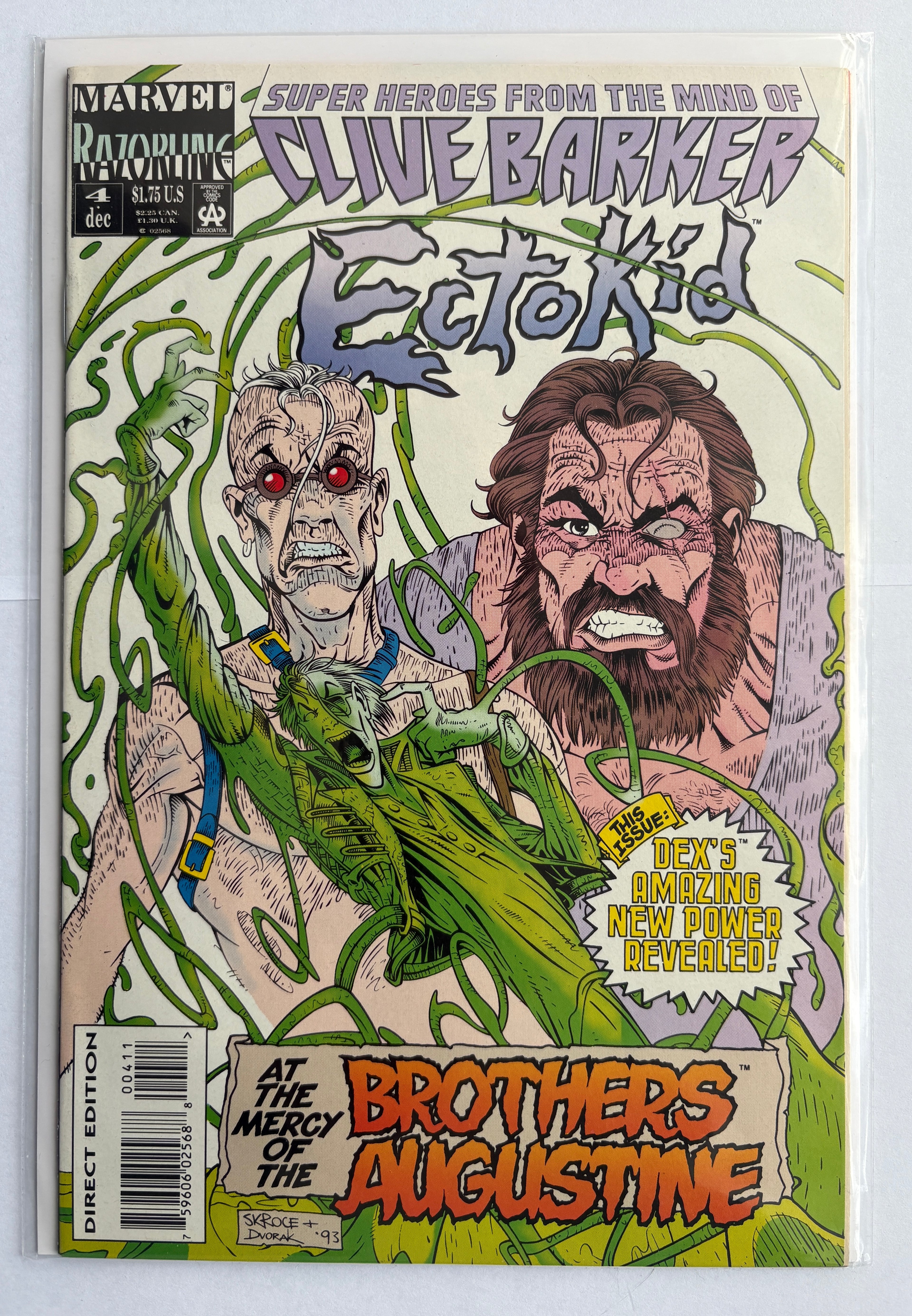 Ectokid #4 - 1st Printing Clive Barker Marvel Comics December 1993 VF/NM 9.0