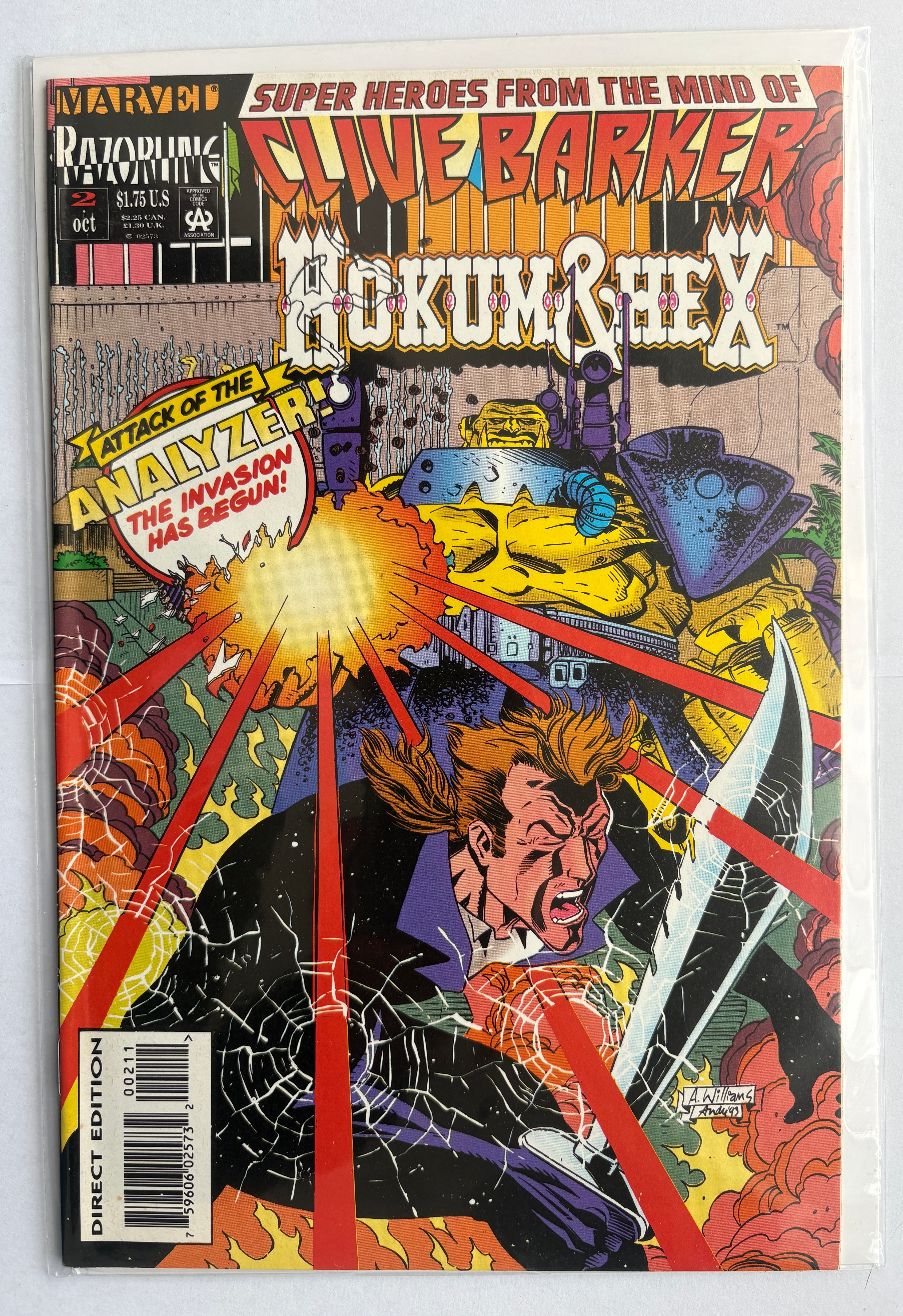 Hokum & Hex #2 - 1st Printing Clive Barker Marvel Comics October 1993 VF/NM 9.0