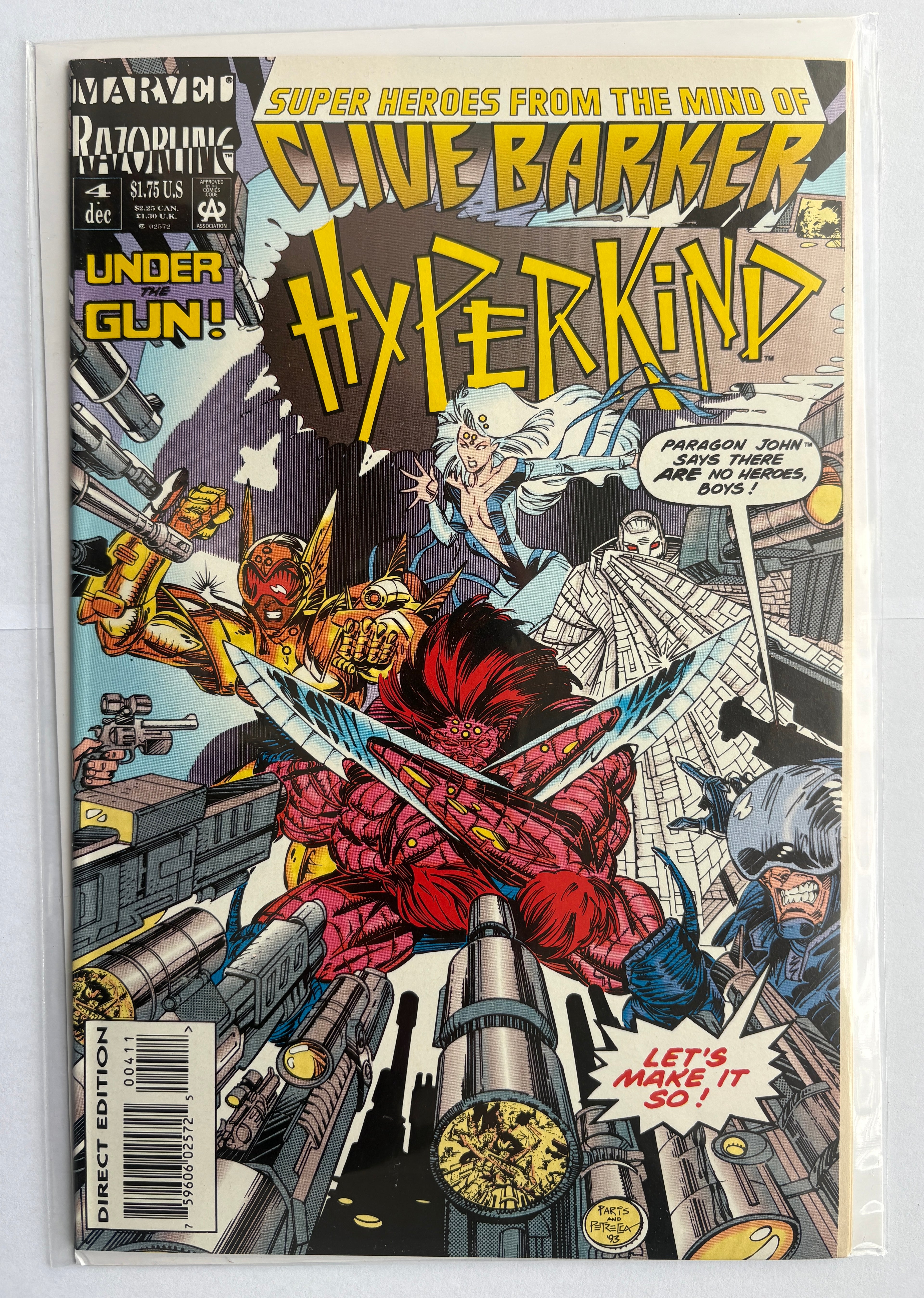Hyperkind #4 - 1st Printing Clive Barker Marvel Comics December 1993 VF/NM 9.0