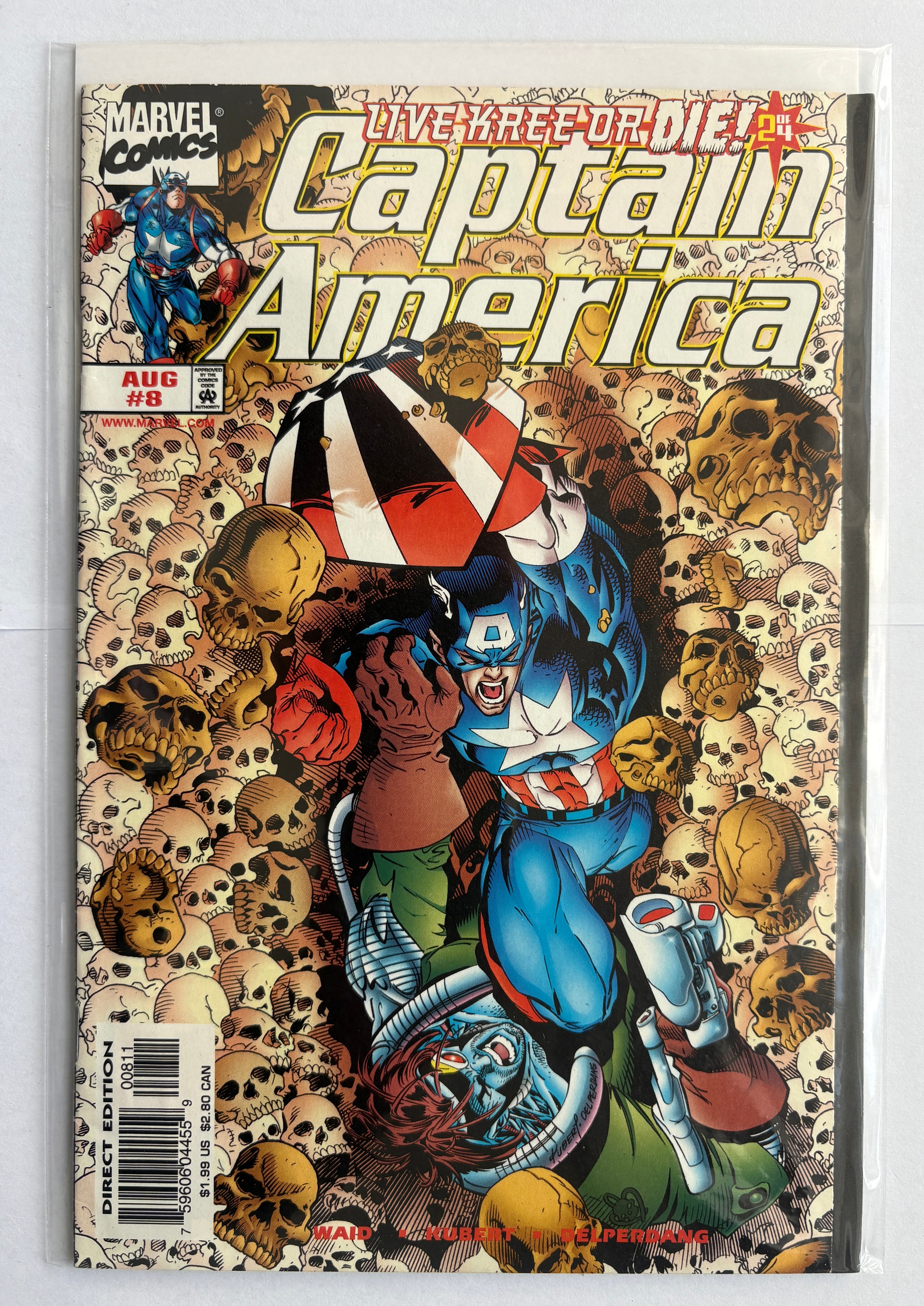 Captain America #8 - Live Kree or Die! (2 of 4) Marvel August 1998 VF 8.0