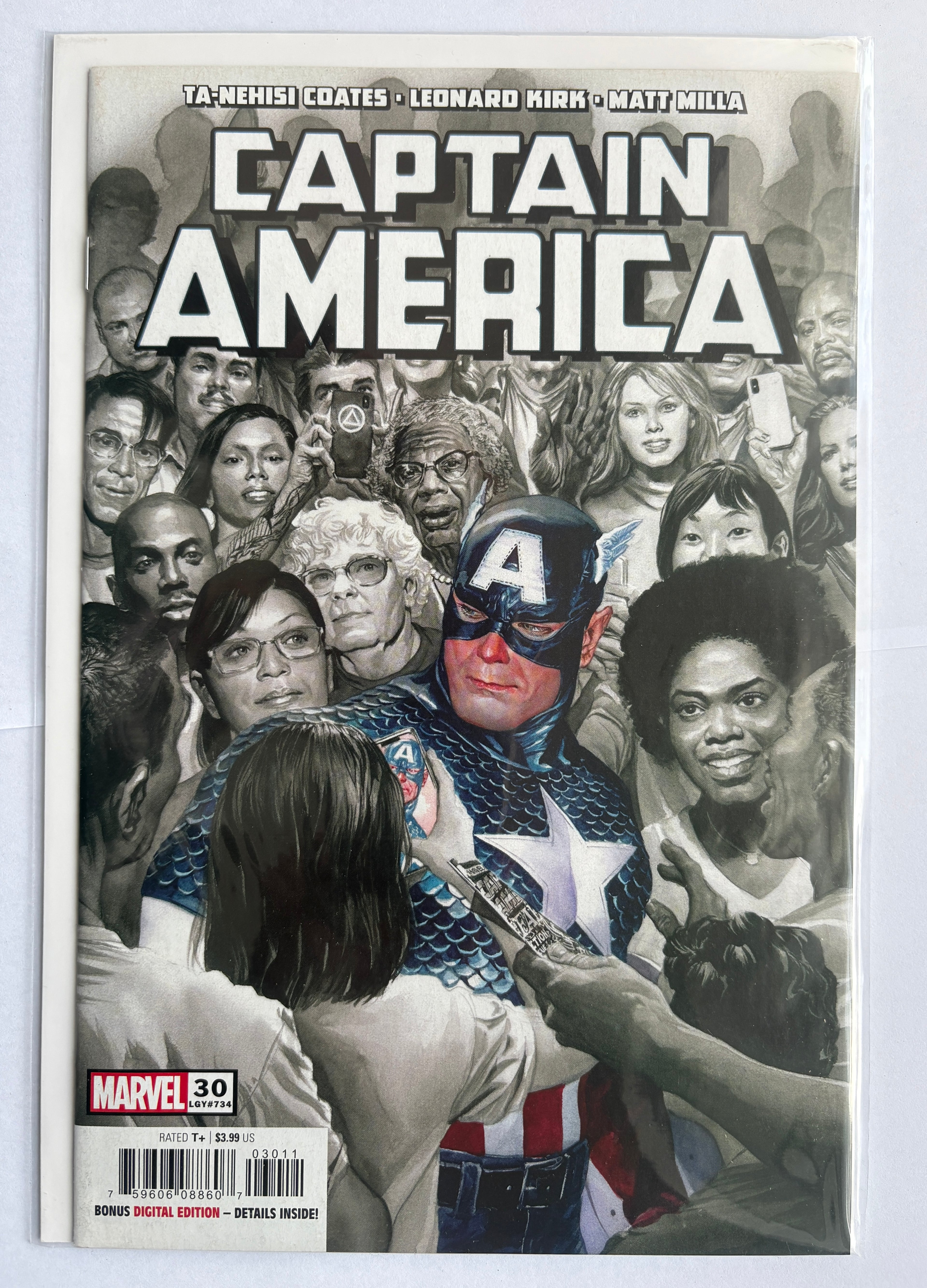 Captain America #30 - 1st Print Alex Ross Cover  Marvel Comics September 2021 NM 9.4