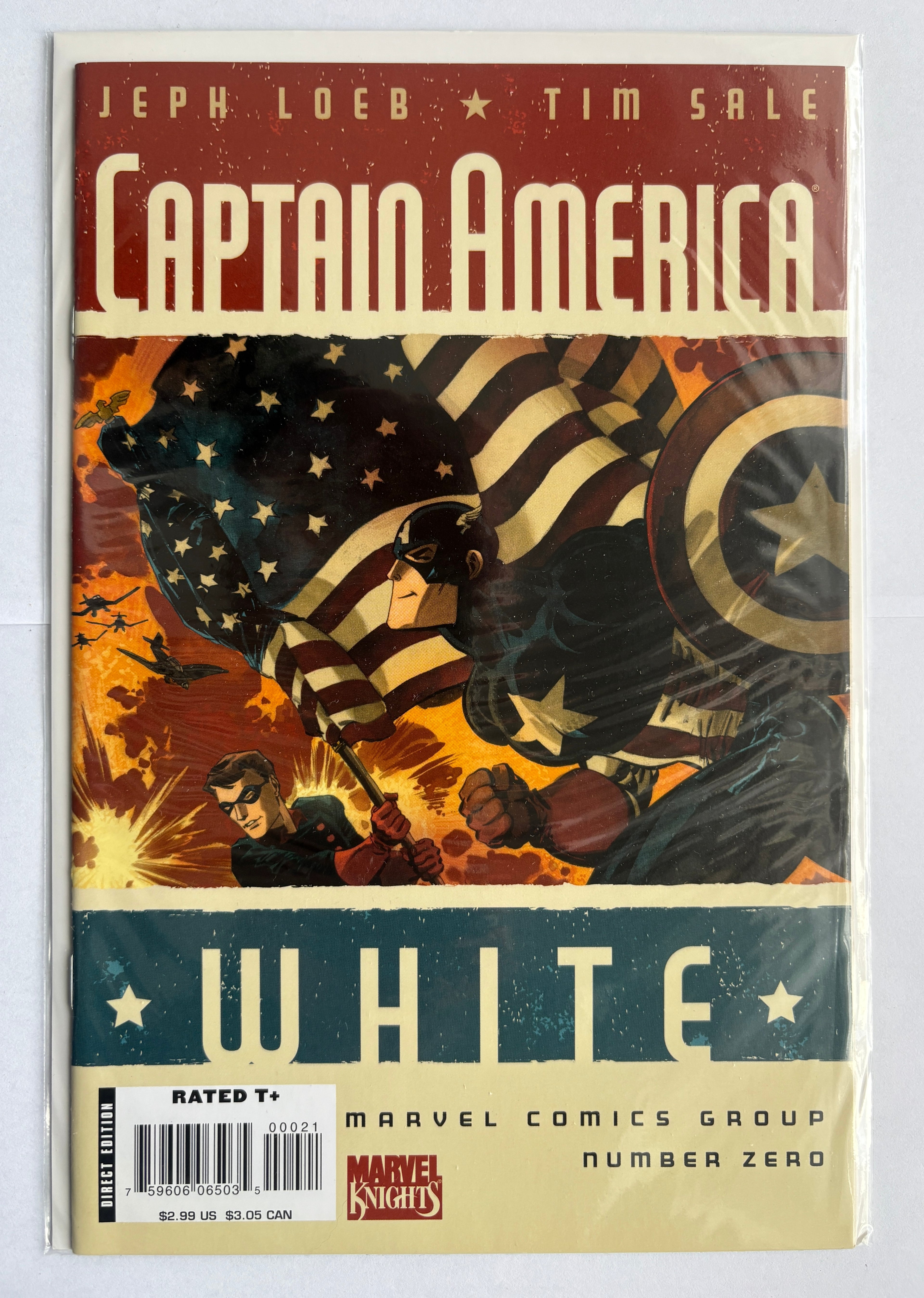 Captain America White #0 - 1st Printing Tim Sale Variant  Marvel September 2006 VF+ 8.5