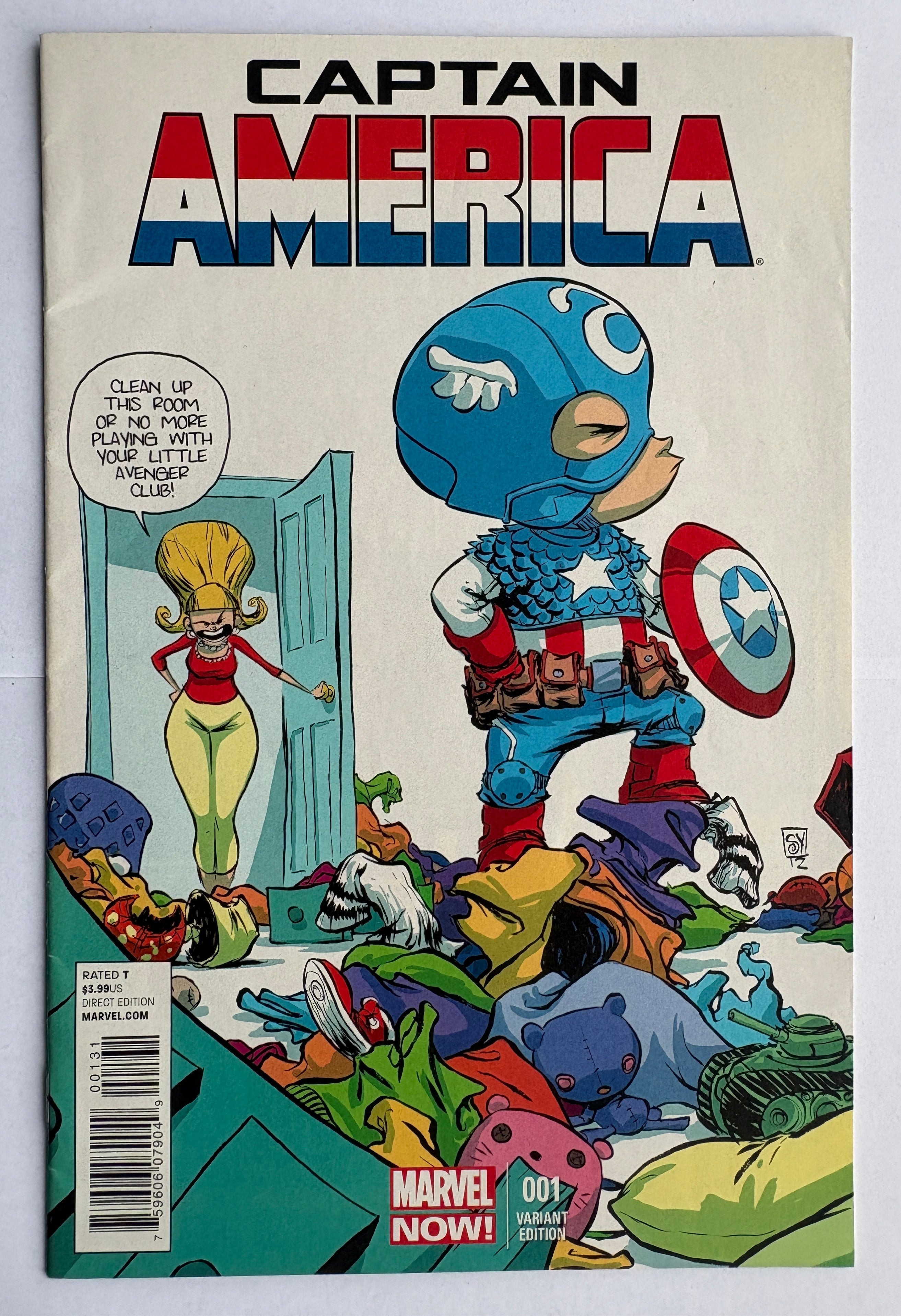 Captain America #1 - 1st Printing Skottie Young - Marvel January 2013 F/VF 7.0