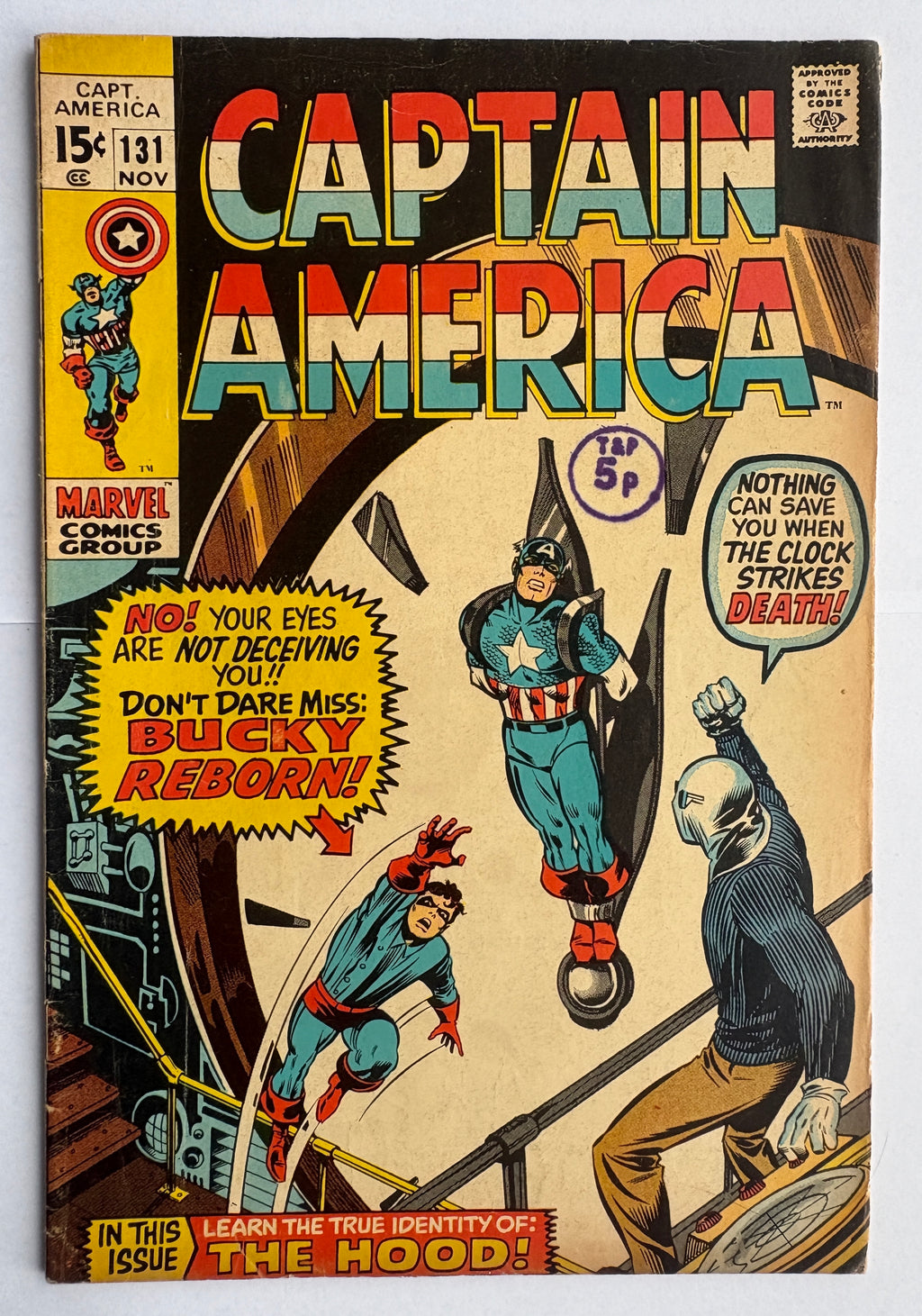 Captain America 131 - Marvel Comics Group - November 1970 FN- 5.5