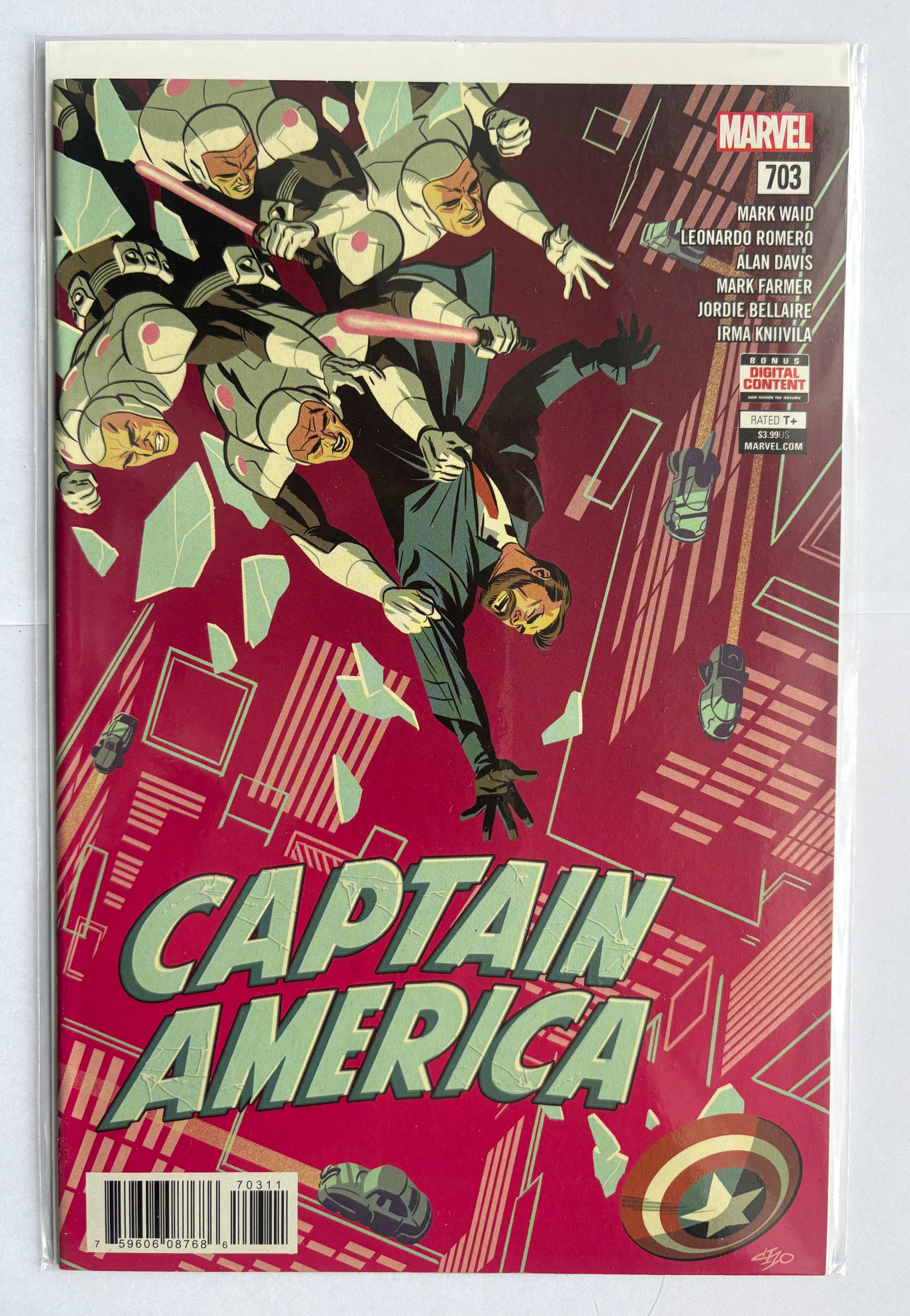 Captain America #703 - 1st Printing - Marvel Comics August 2018 VF/NM 9.0