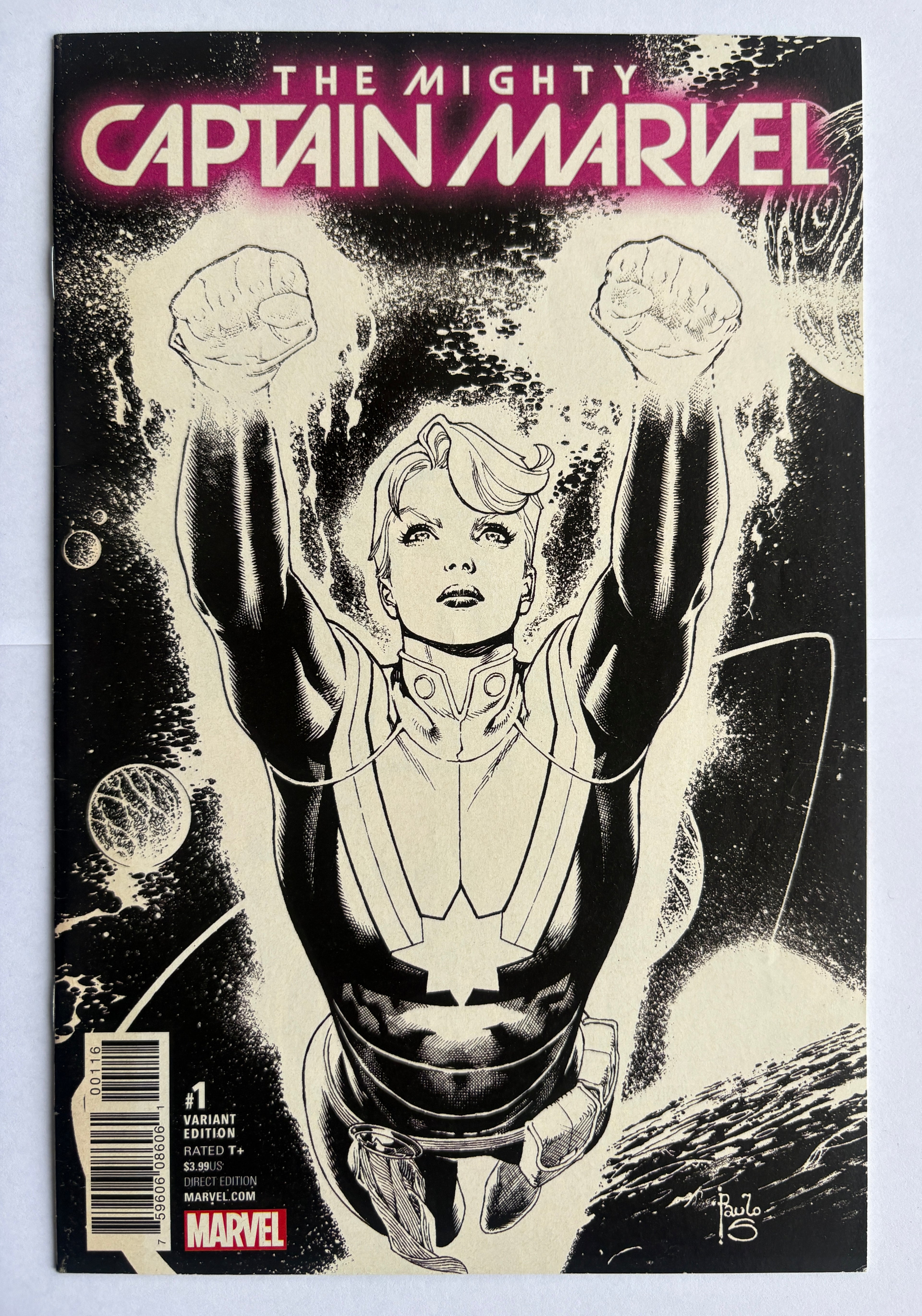 The Mighty Captain Marvel #1 - Variant Cover Marvel March 2017 VF- 7.5