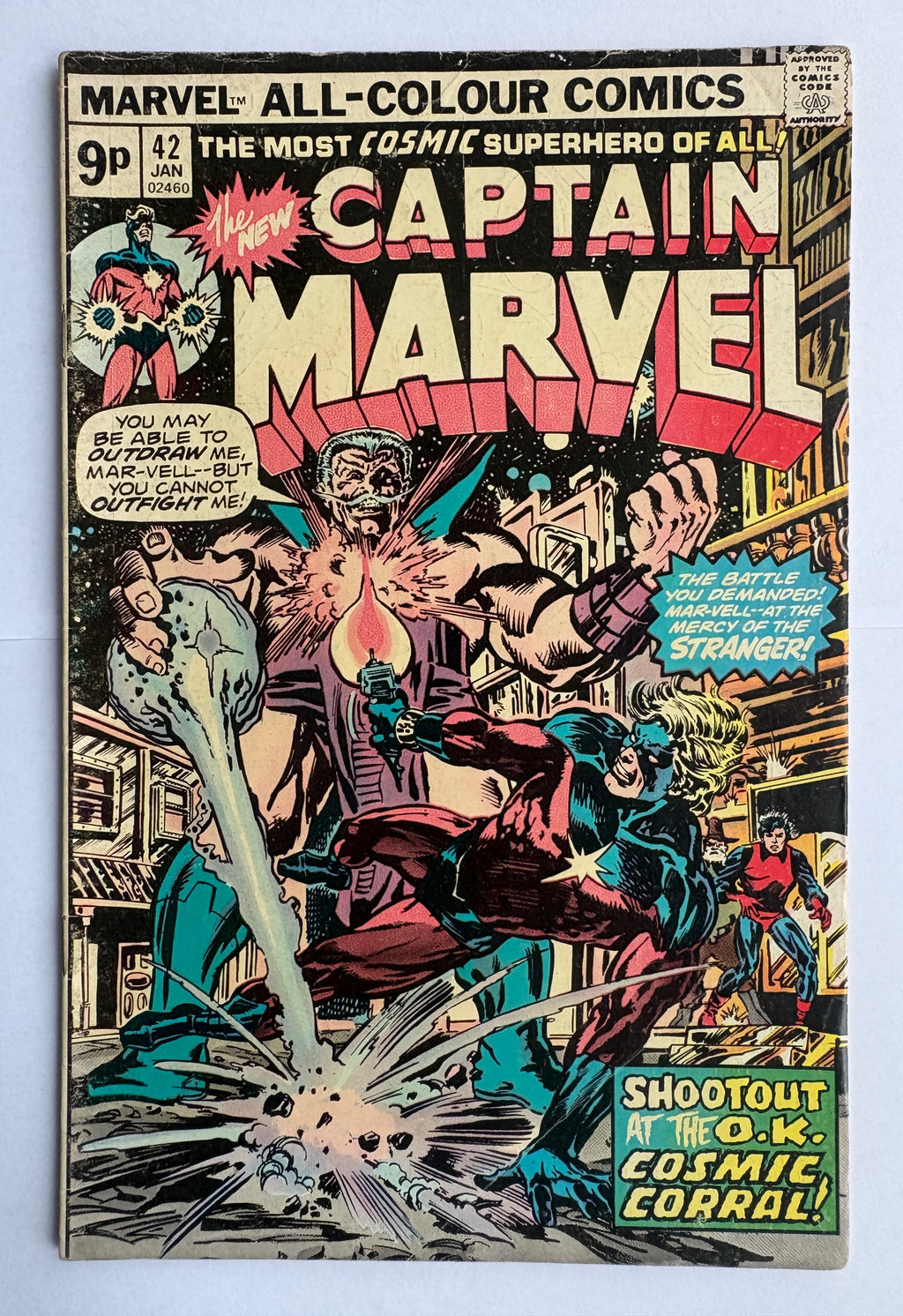 Captain Marvel #42 - Marvel Comics - UK Variant - January 1976 VG 4.0