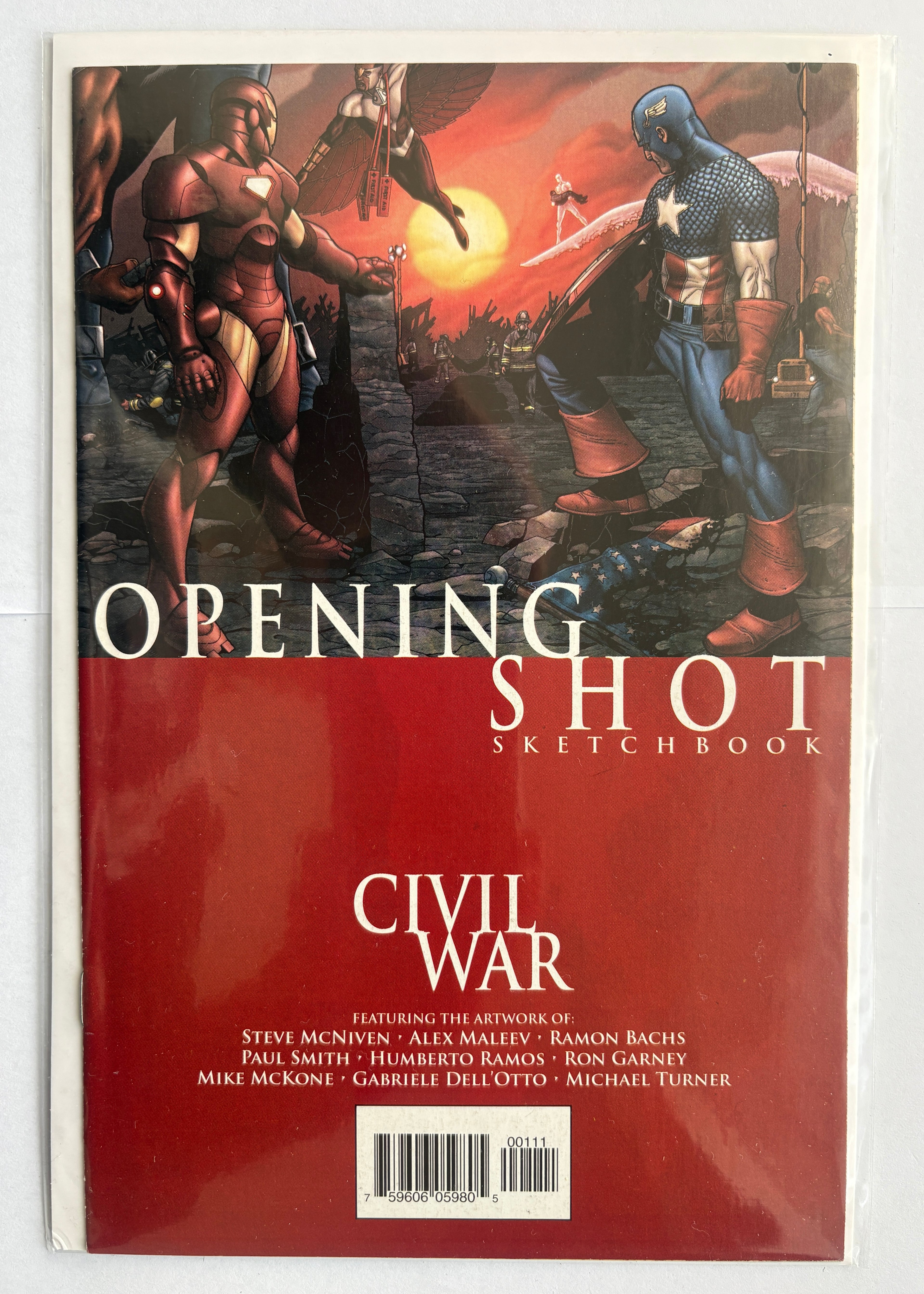 Civil War Opening Shot Sketchbook - 1st Printing - Marvel Comics 2006 VF 8.0