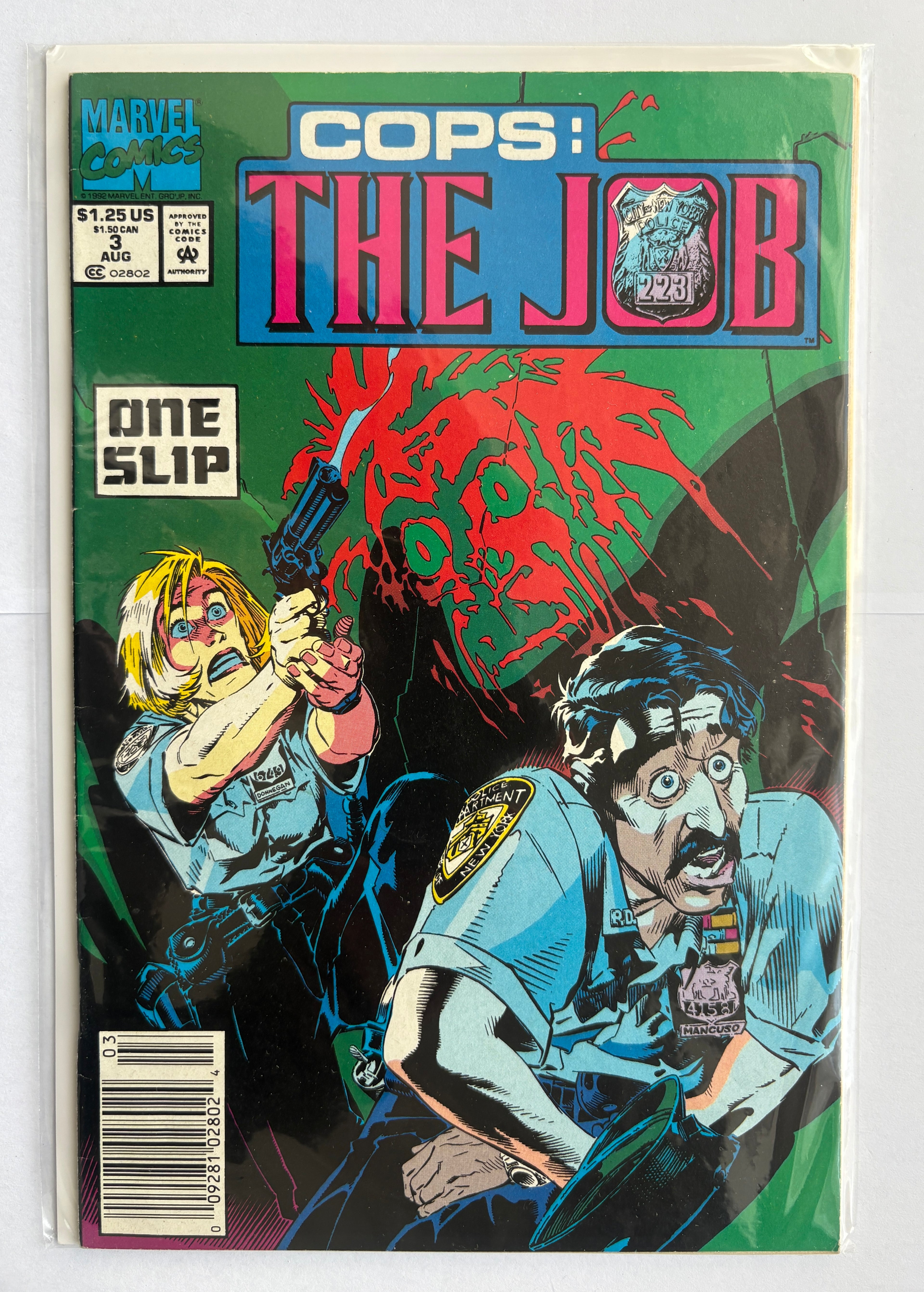 Cops: The Job #3 - Marvel Comics August 1992 F/VF 7.0