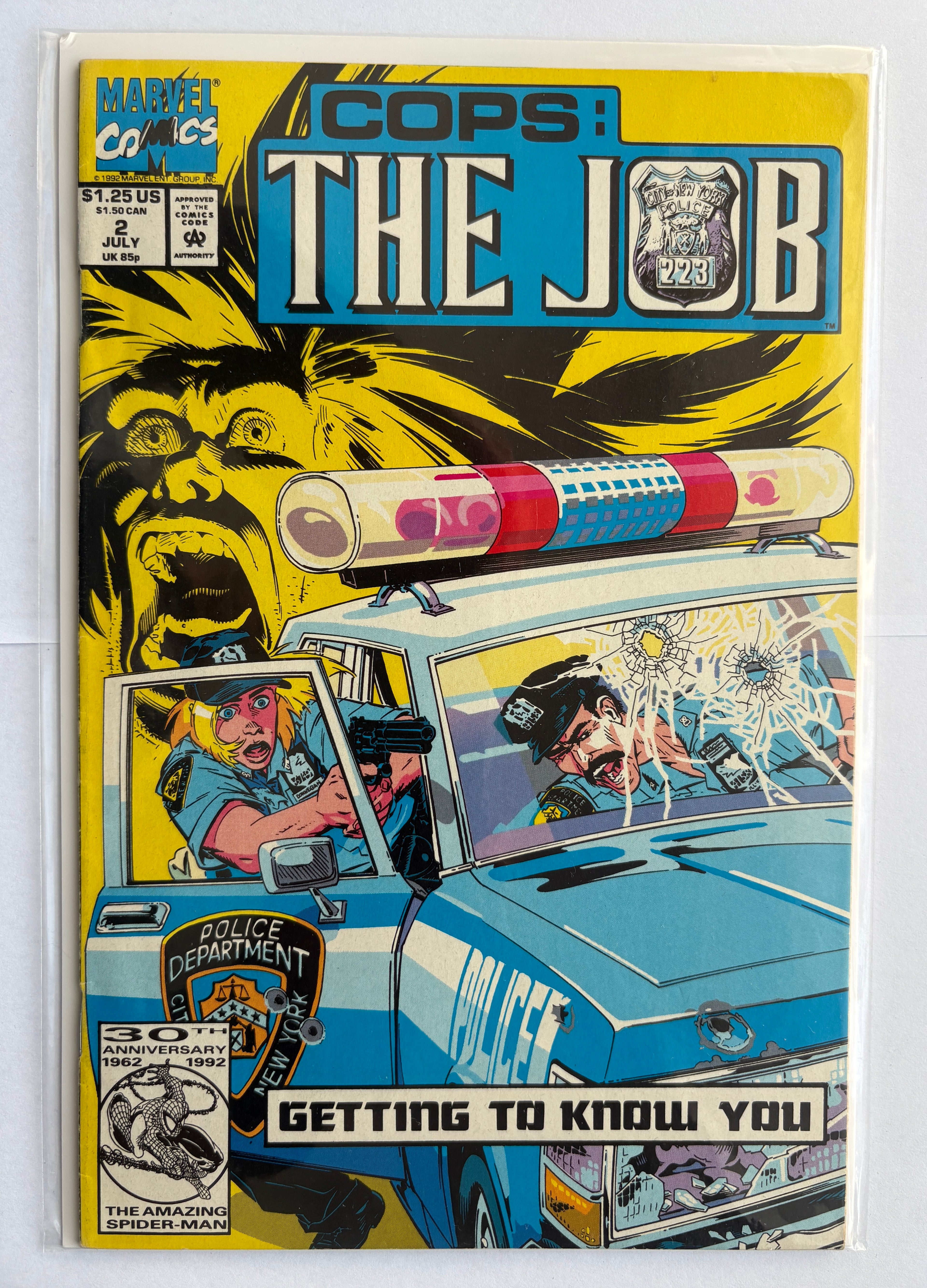 Cops: The Job #2 - Marvel Comics July 1992 F/VF 7.0