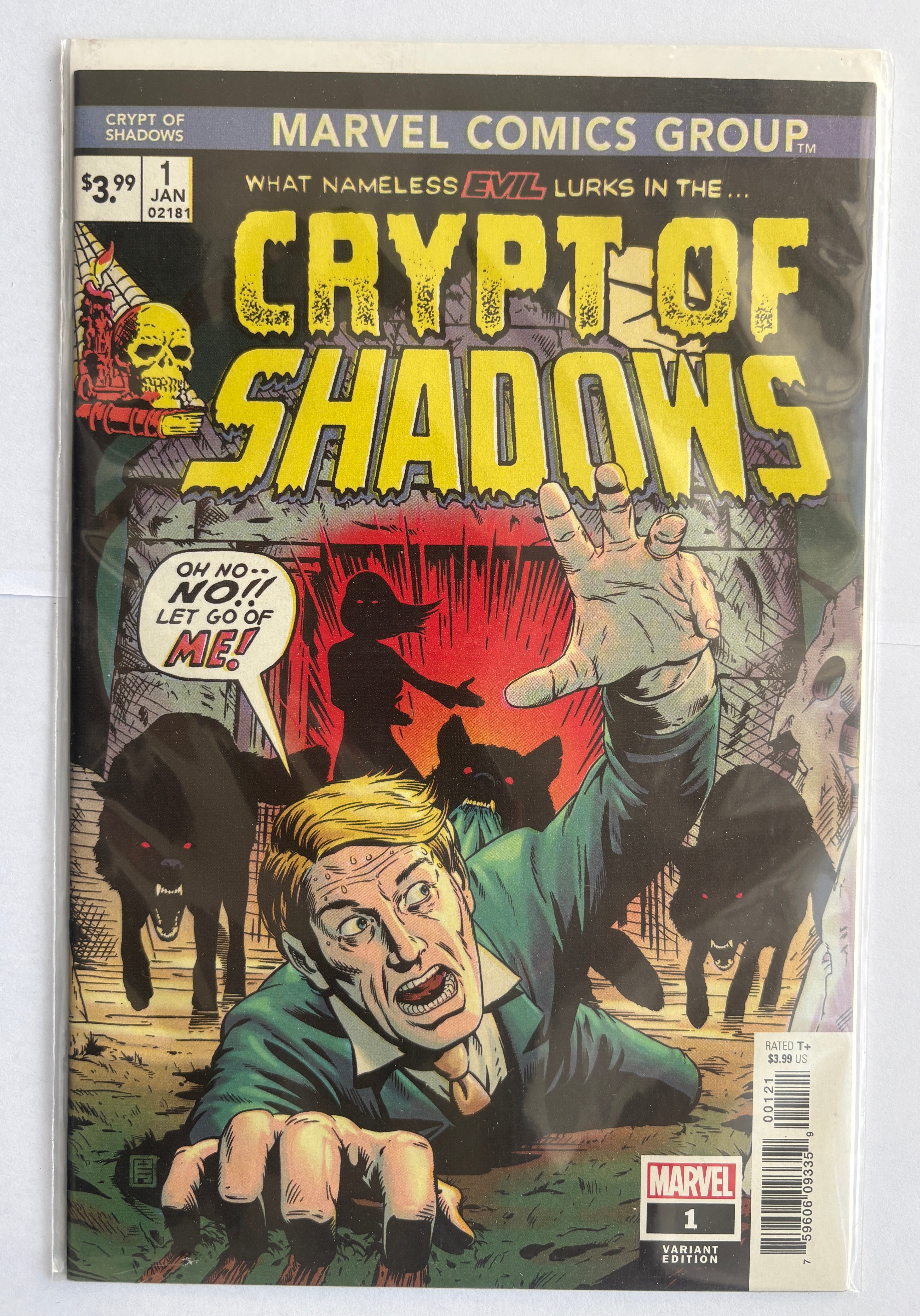 Crypt of Shadows #1 - 1st Print Variant Cover Marvel Comics March 2019 NM- 9.2