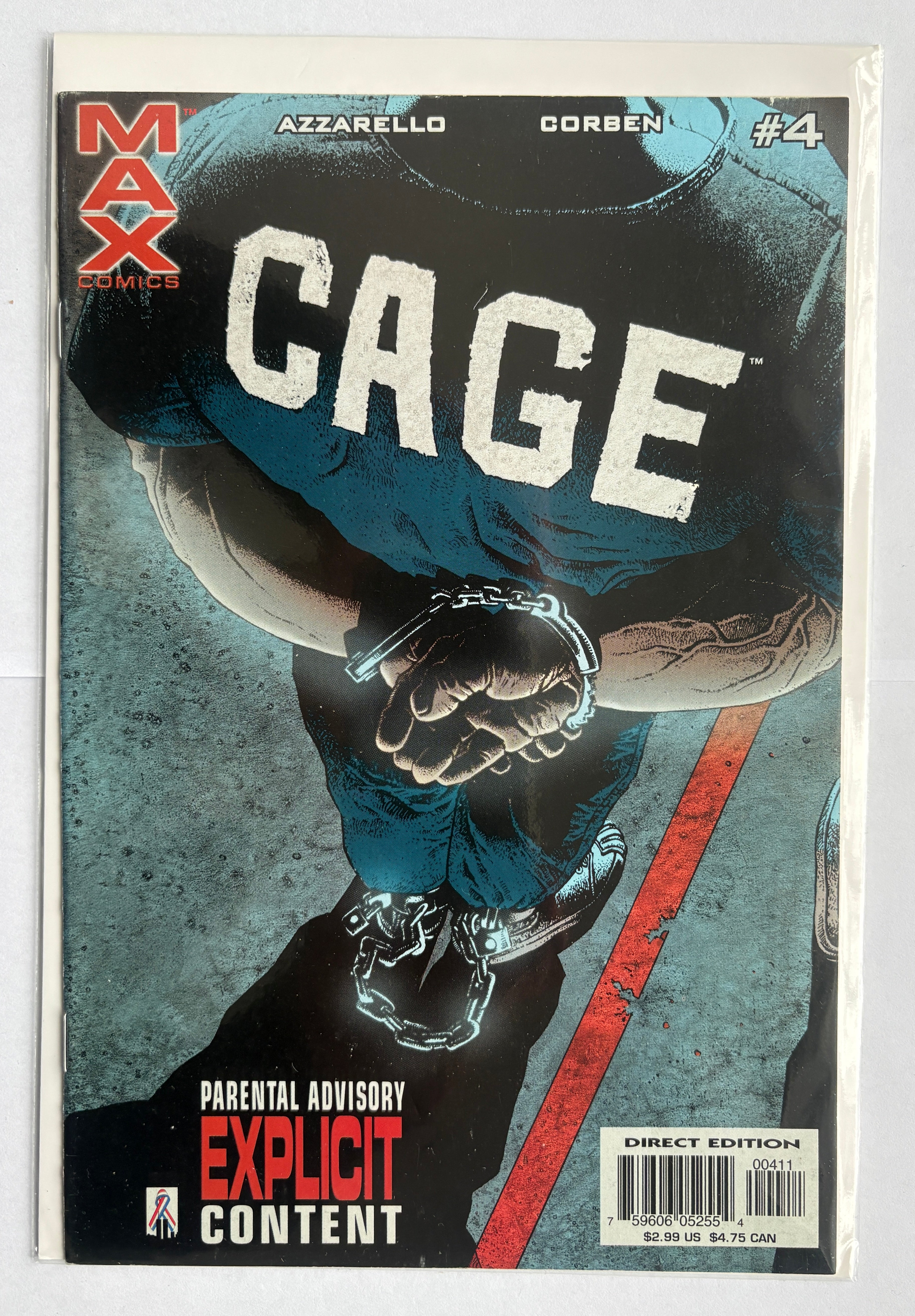 Cage #4 - 1st Printing Max Marvel Comics August 2002 VF 8.0