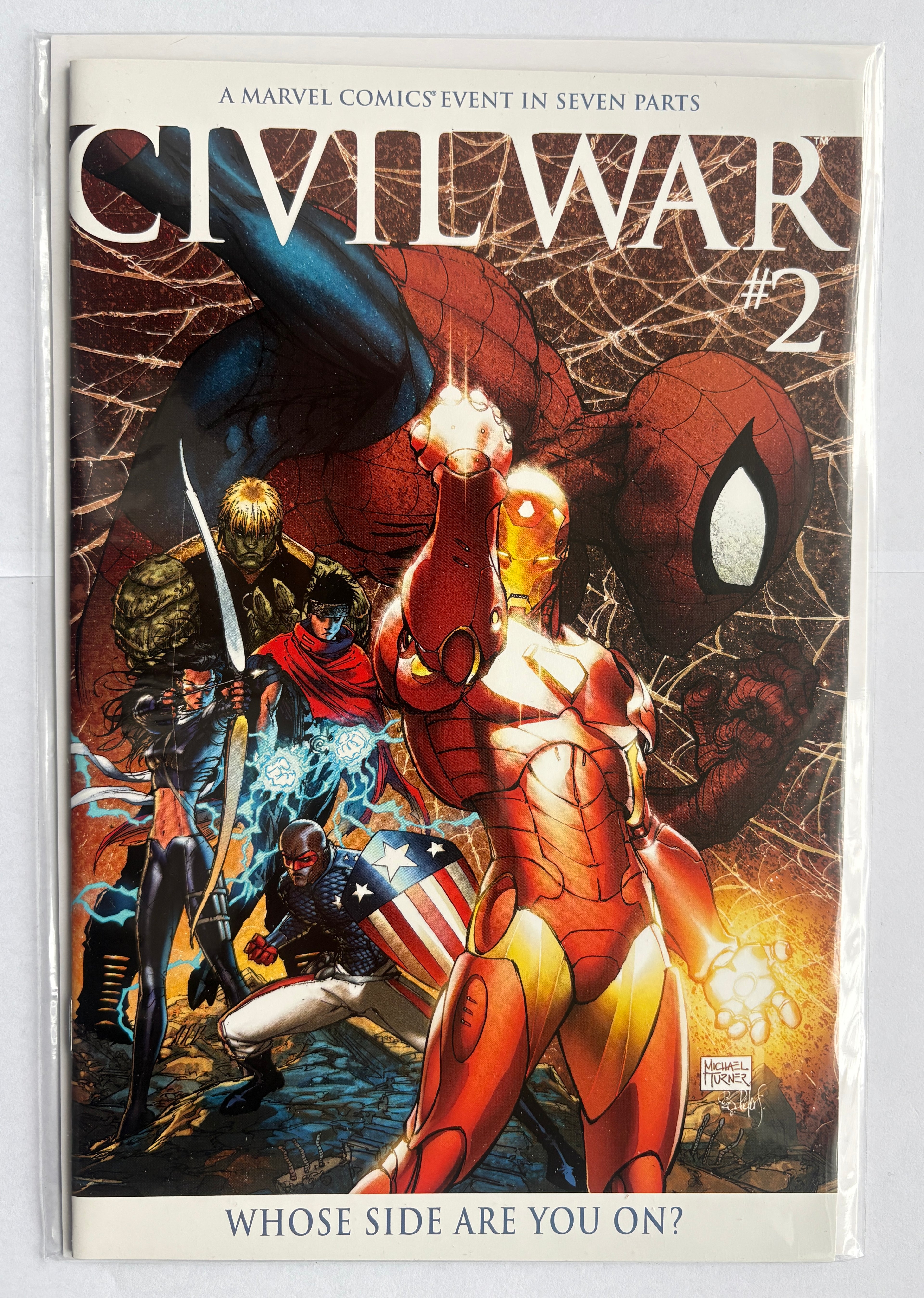 Civil War #2 - Whose Side Are You On Variant - Marvel Comics August 2006 NM- 9.2
