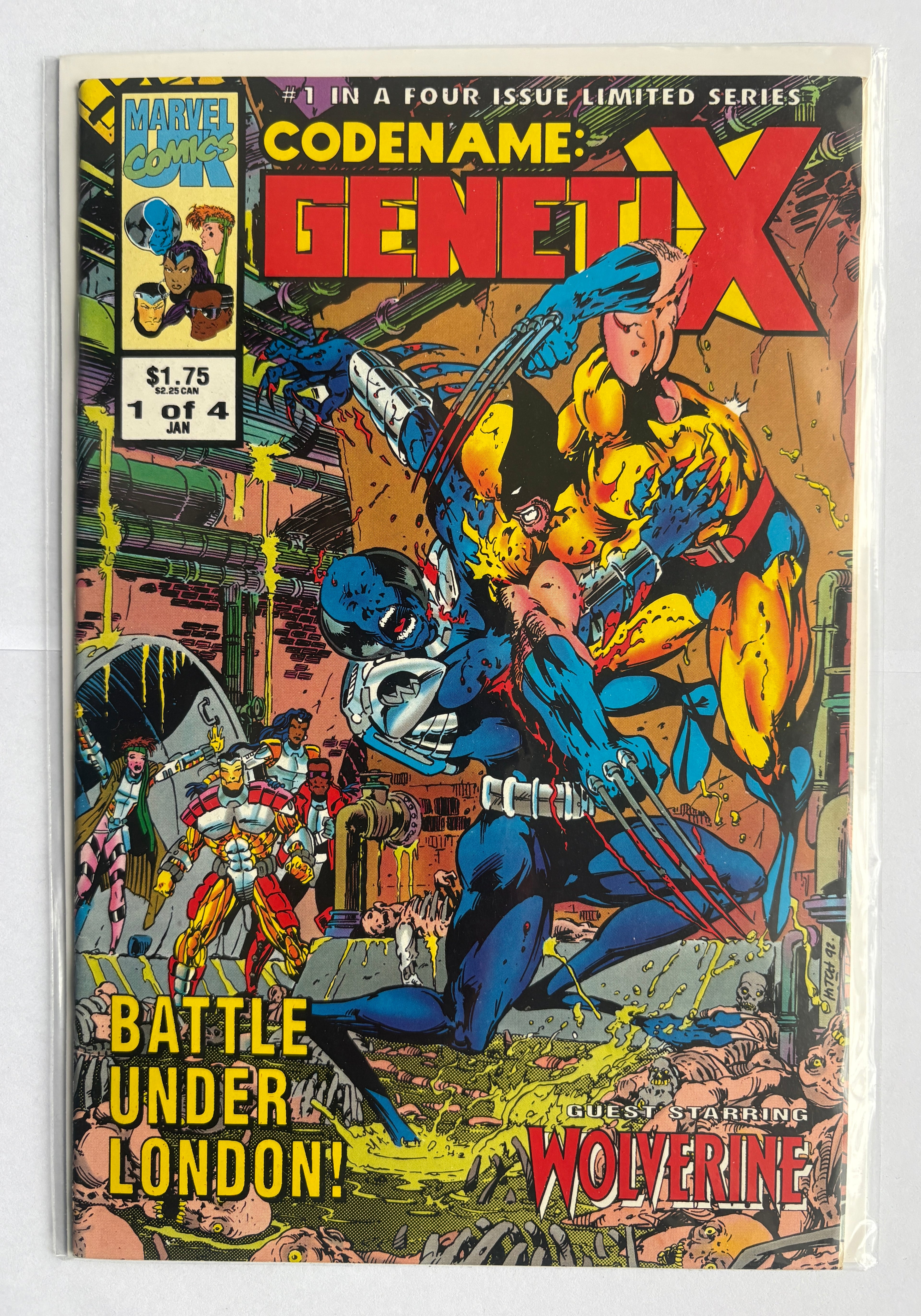 Codename: GenetiX #1 (1 of 4) Marvel Comics January 1993 F/VF 7.0