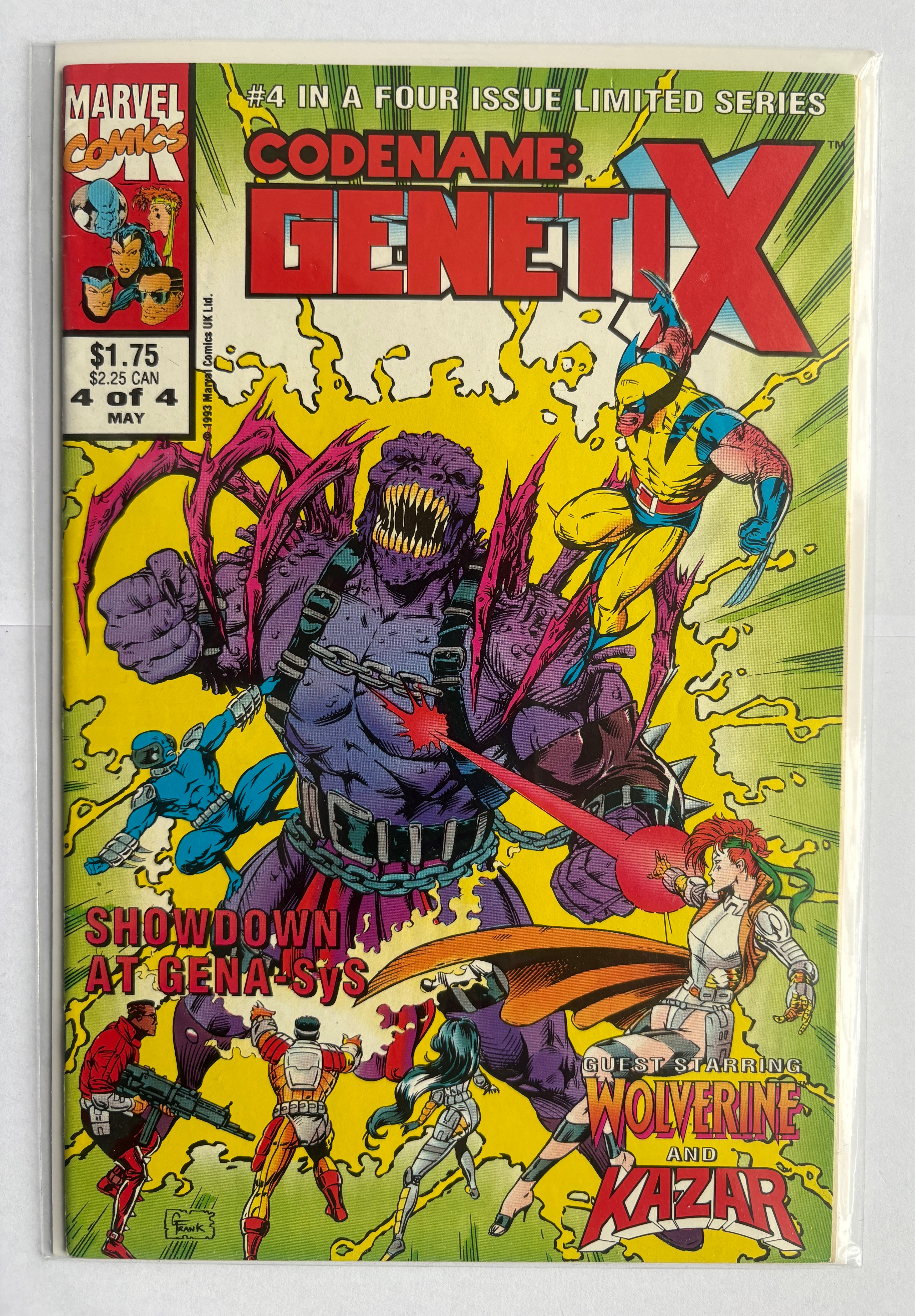 Codename: GenetiX #4 (4 of 4) Marvel Comics May 1993 FN+ 6.5