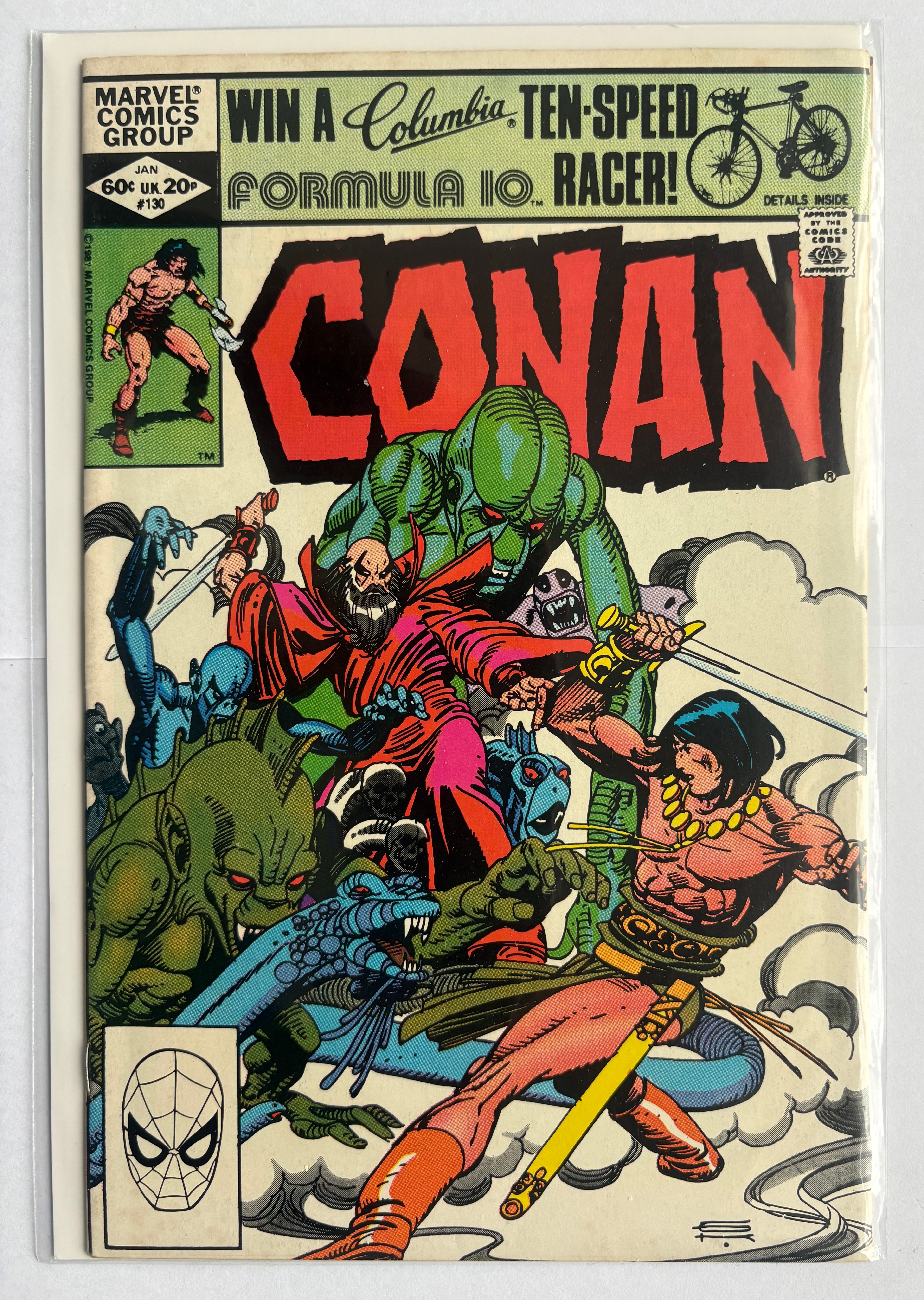 Conan the Barbarian #130 - Marvel Comics - January 1982 VF- 7.5