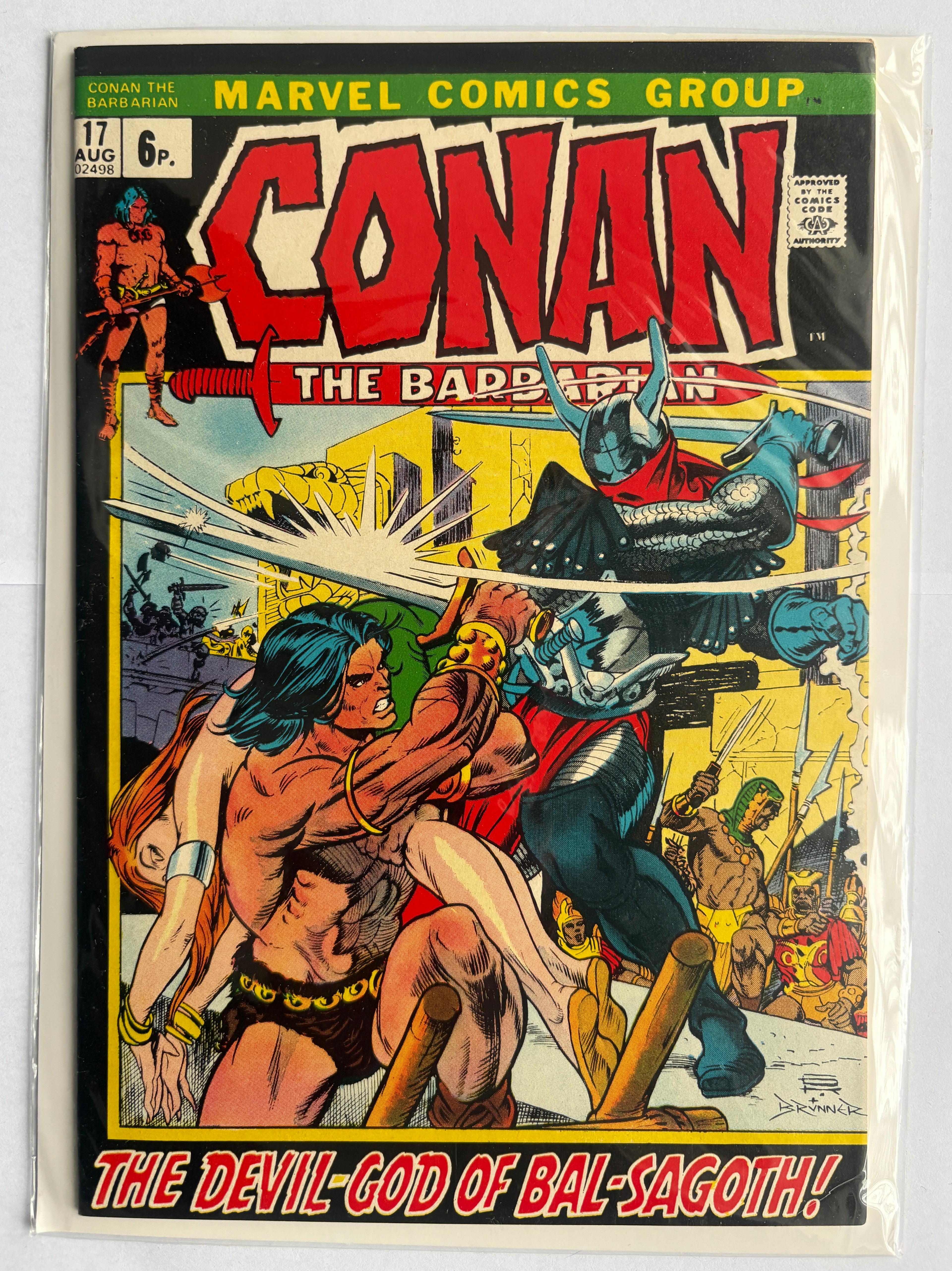 Conan the Barbarian #17 - Marvel Comics UK Variant August 1972 VF- 7.5