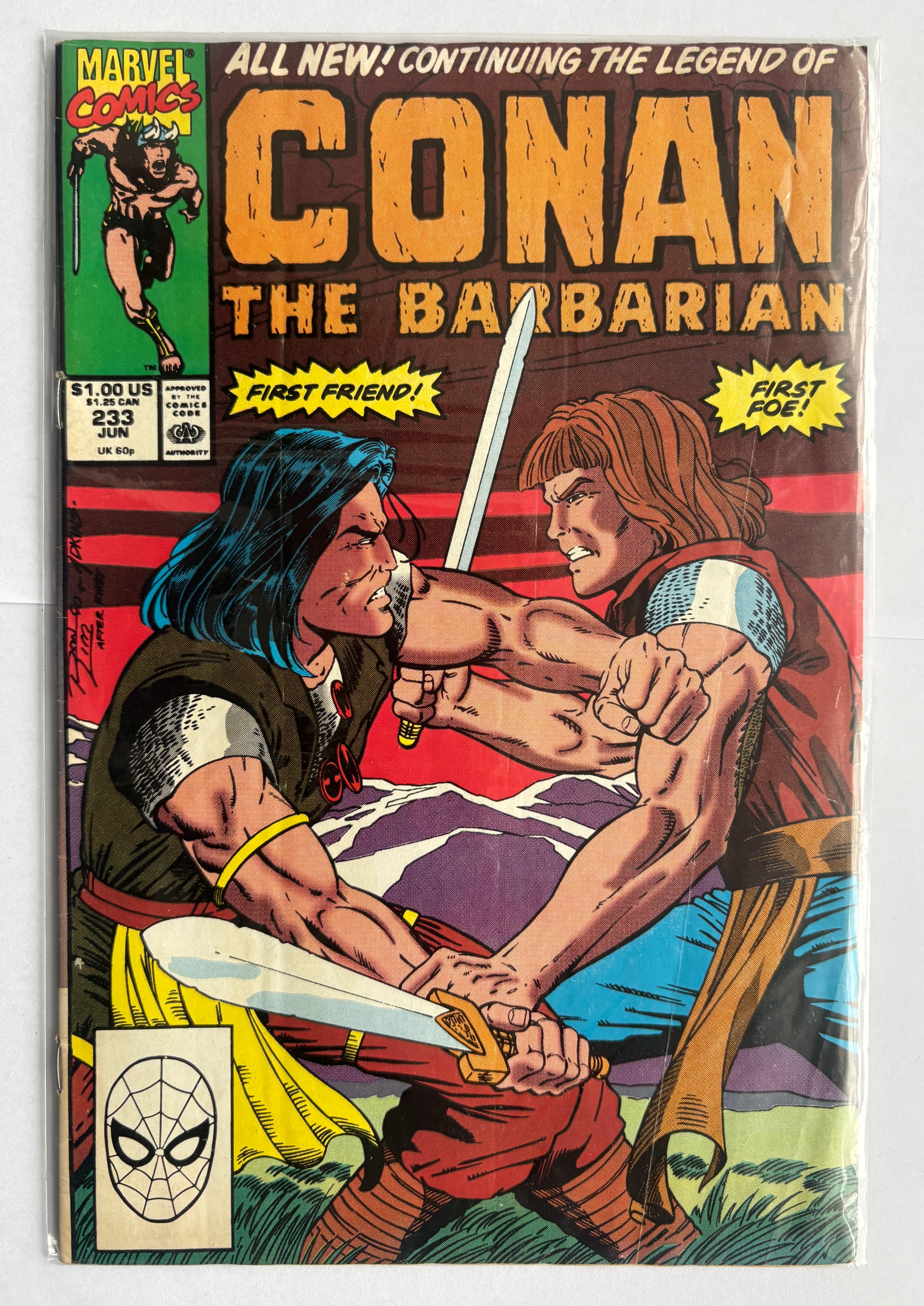 Conan the Barbarian #233 - Marvel Comics - June 1990 FN- 5.5