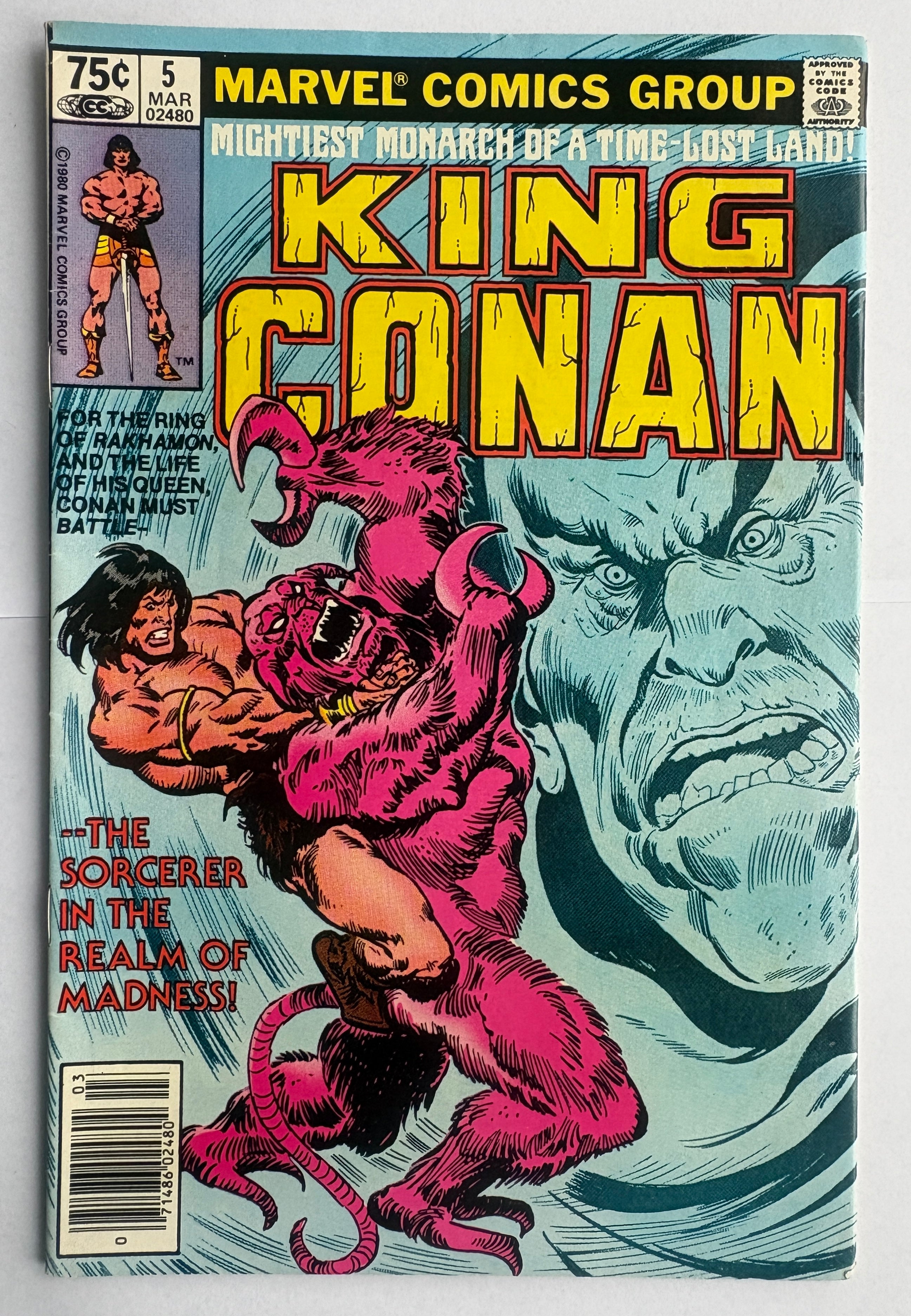 KING CONAN Vol: 1 #5 - Sorcerer in the Realm of Madness - March 1981 FN+ 6.5