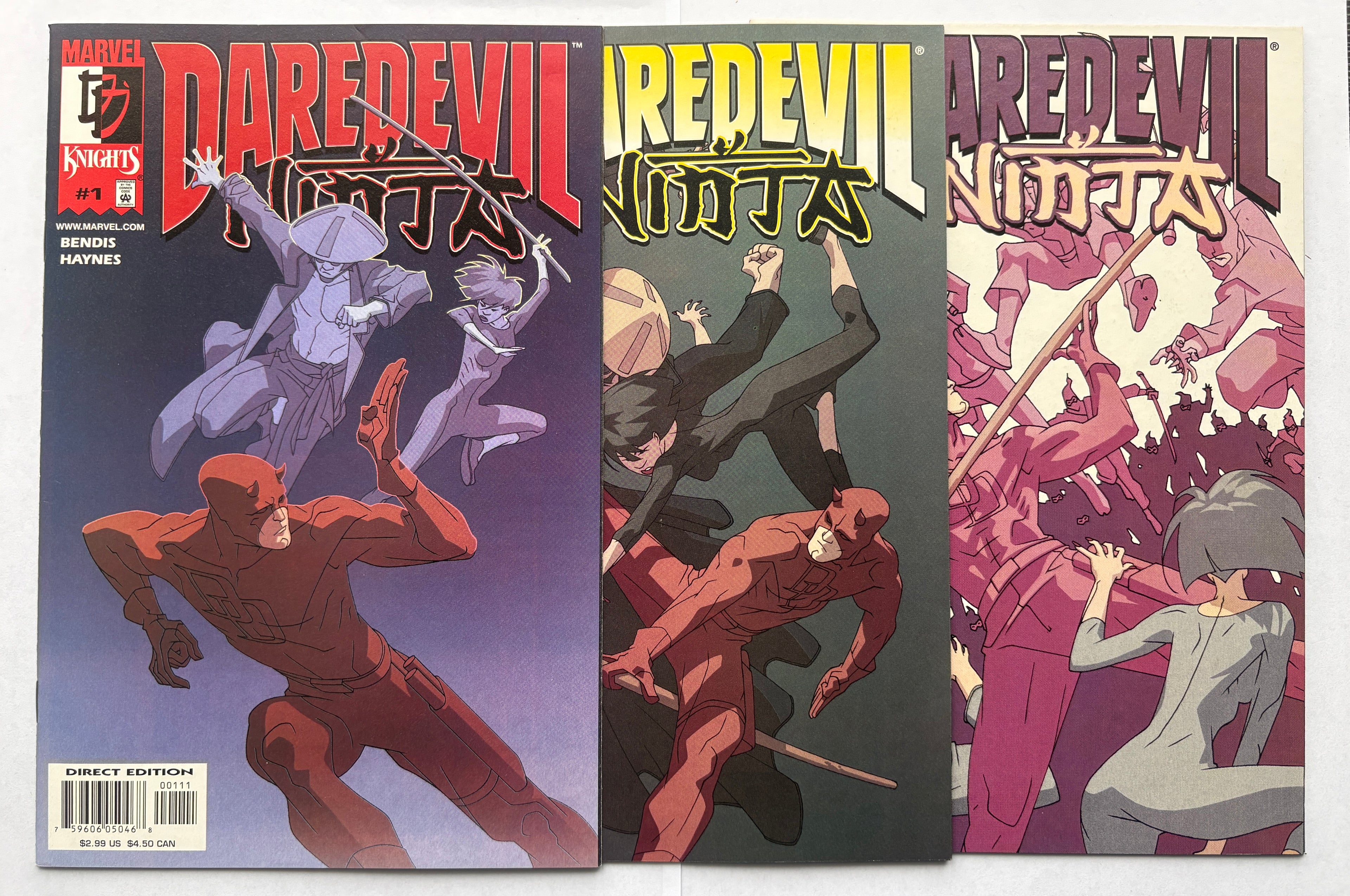 Daredevil Ninja #1 to 3 Complete Mini-Series Marvel Comics 2000/1 NM 9.4