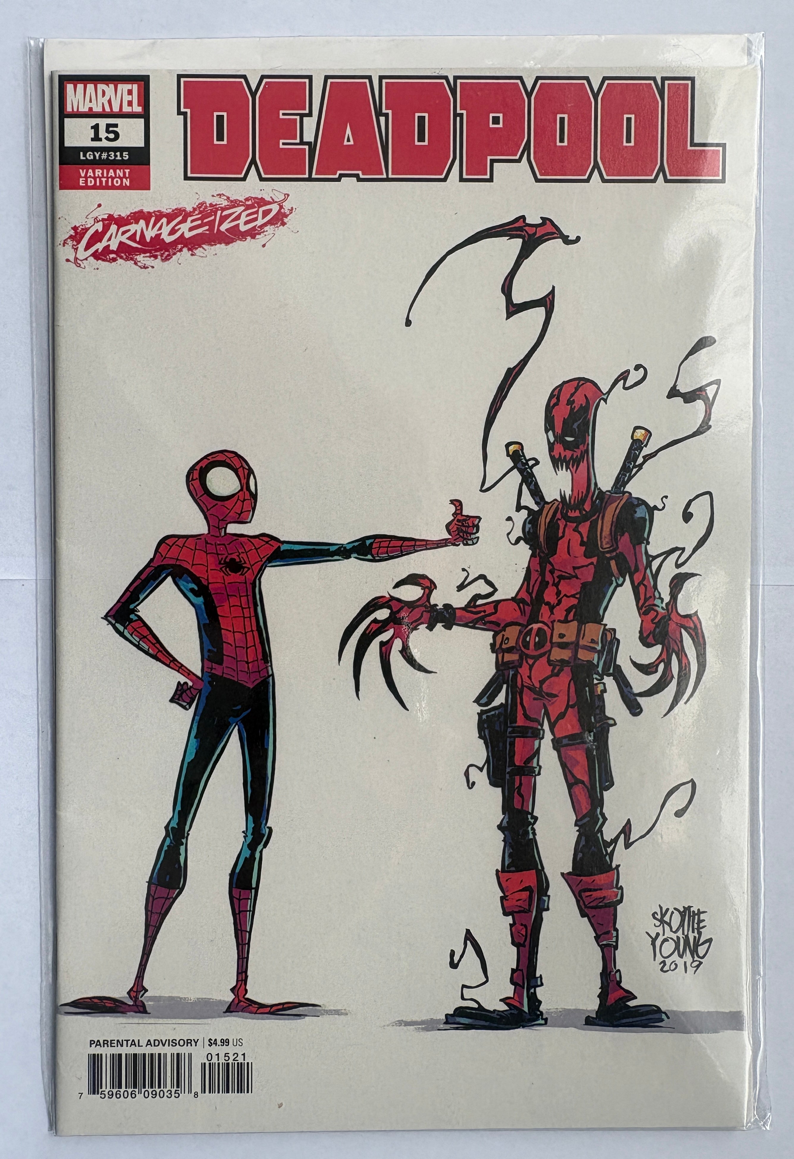 Deadpool #15 - 1st Print Skottie Young Variant Marvel Comics September 2019 VF/NM 9.0