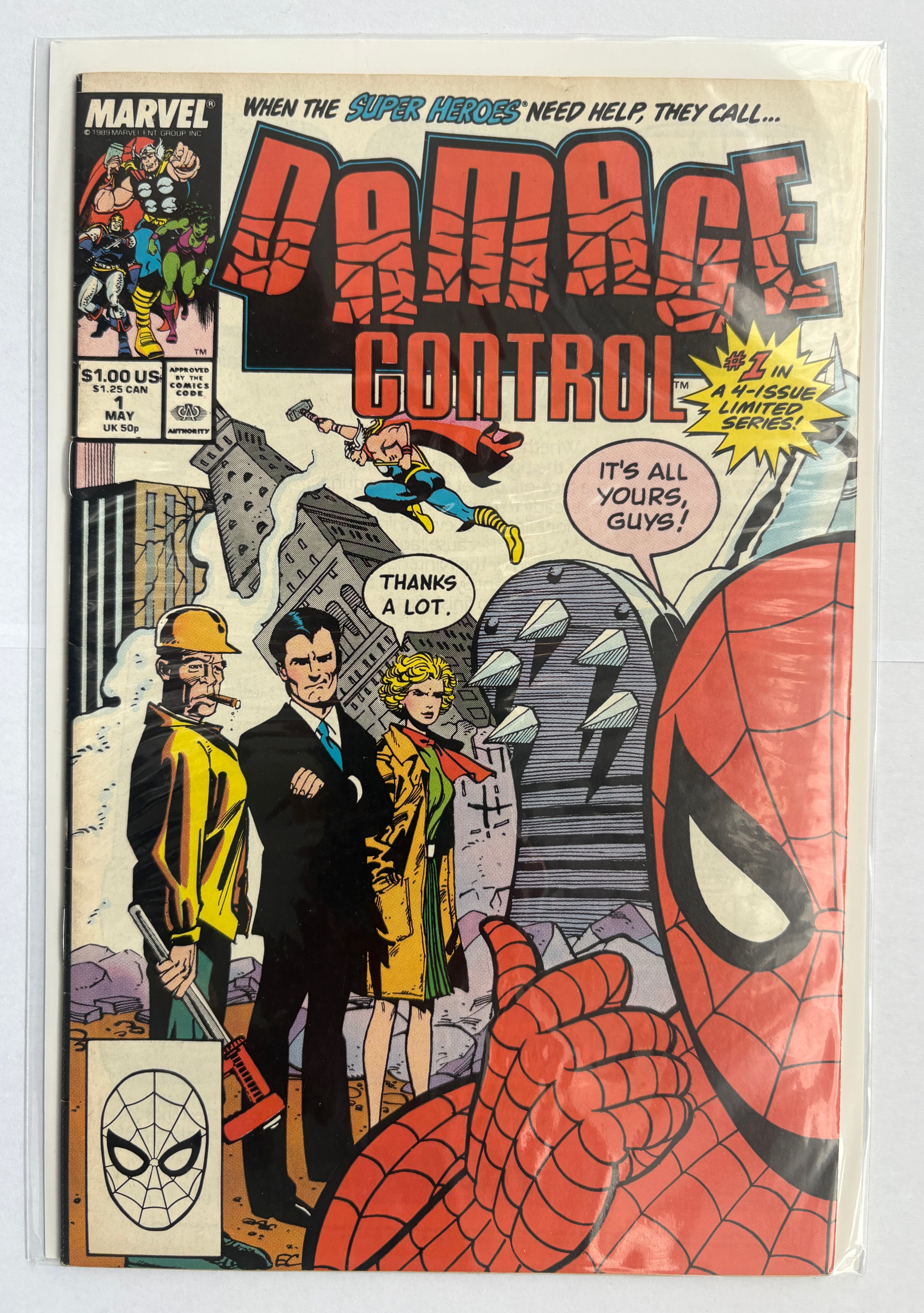 Damage Control #1 - Marvel Comics May 1989 VF- 7.5