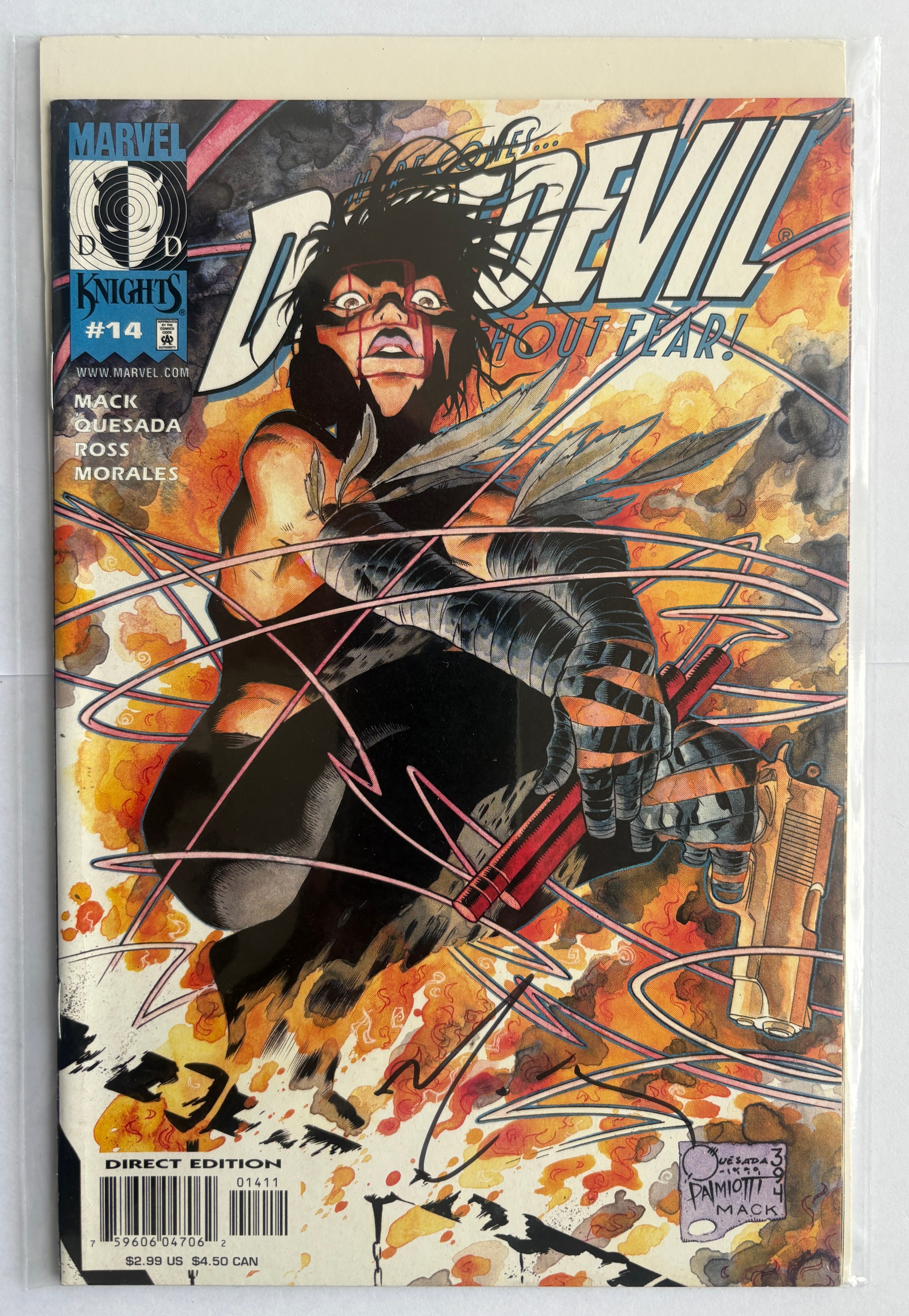 Daredevil #14 - 1st Printing - Signed by David Mack - March 2001 NM- 9.2