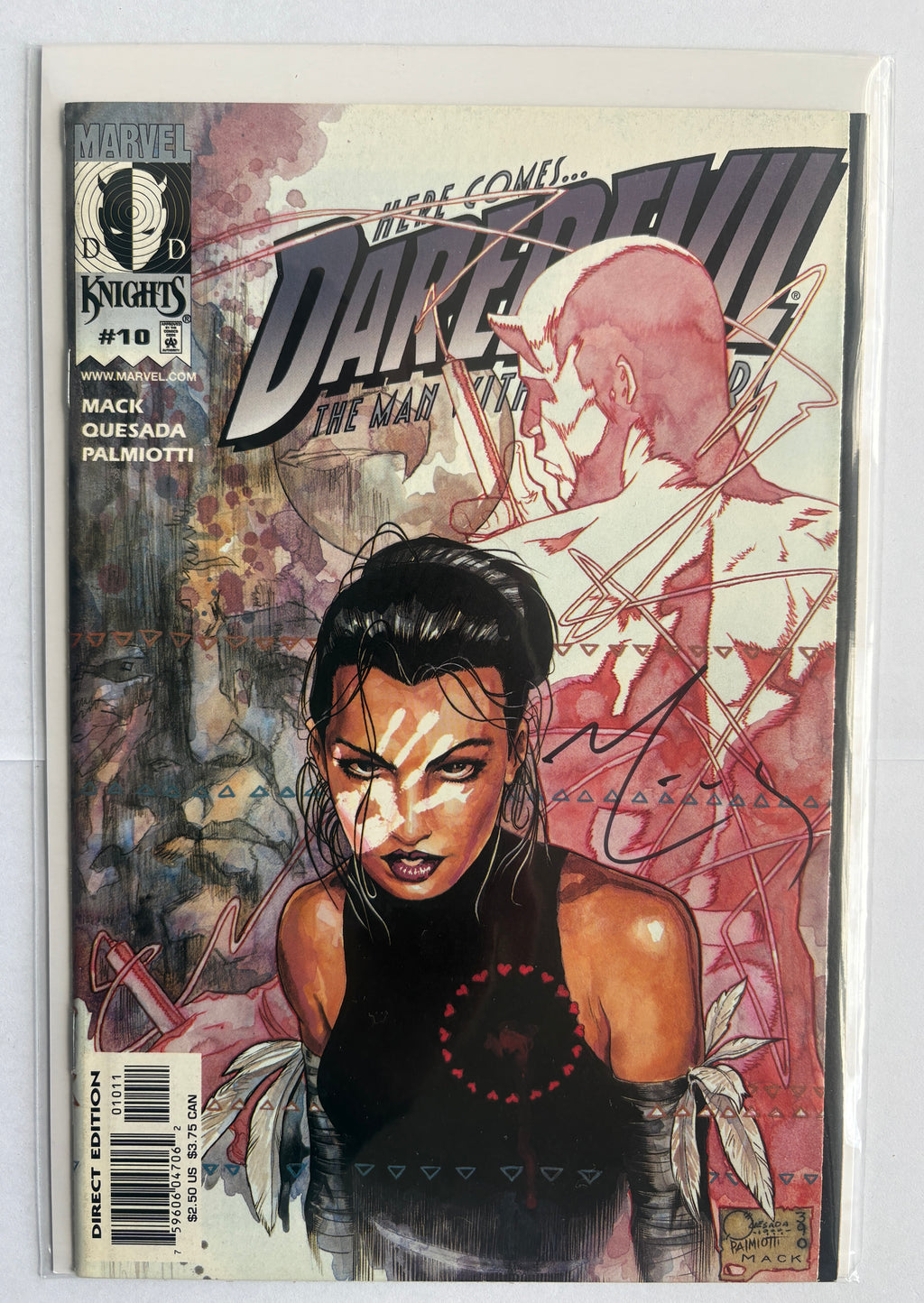 Daredevil #10 - 1st Echo on Cover - Signed by David Mack - March 2000 FN+ 6.5