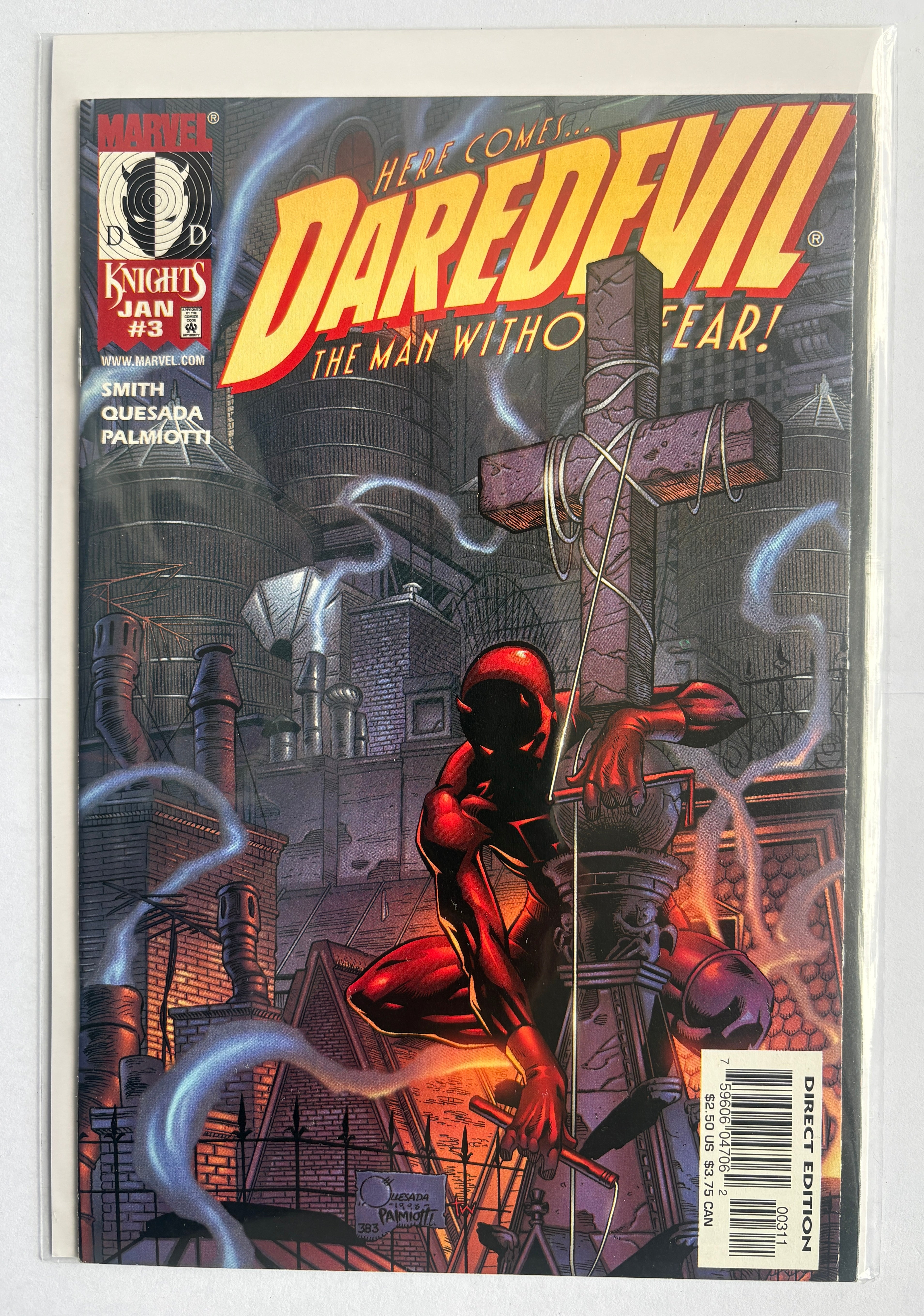 Daredevil #3 - 1st Printing Marvel Comics January 1999 VF/NM 9.0