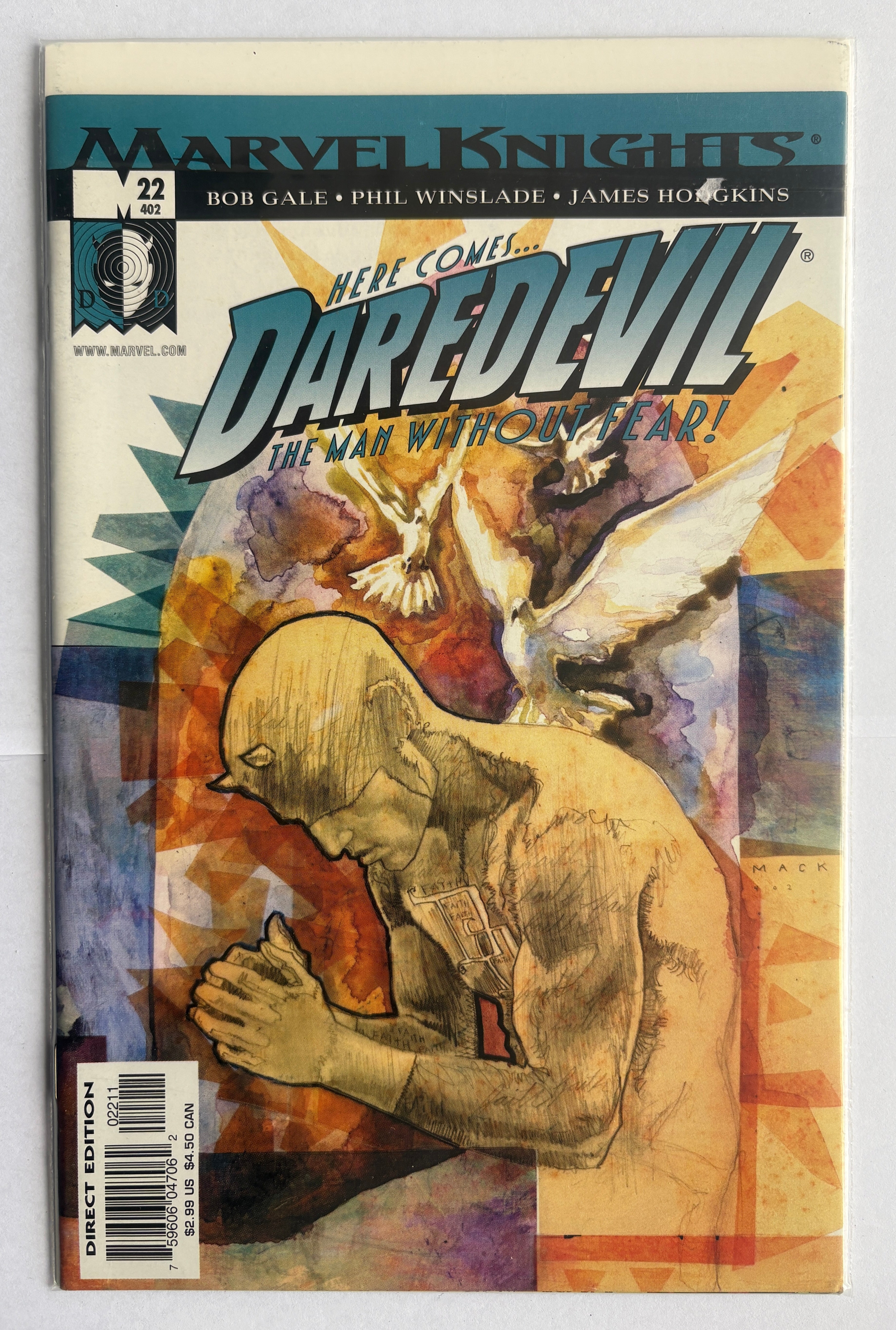 Daredevil #22 1st Printing Marvel Knights Marvel Comics October 2001 VF/NM 9.0