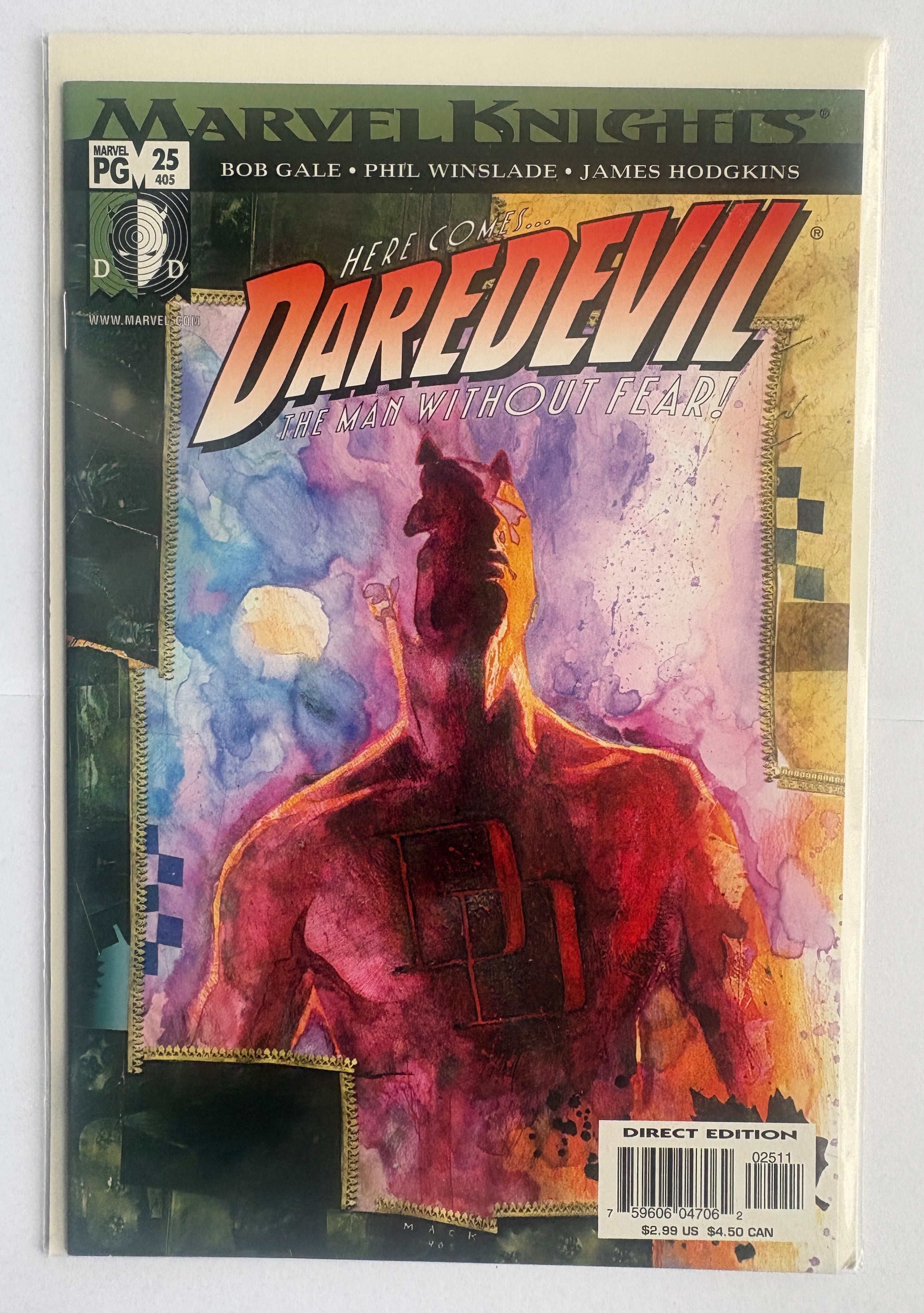 Daredevil #25 1st Printing Marvel Knights Marvel Comics December 2001 VF/NM 9.0