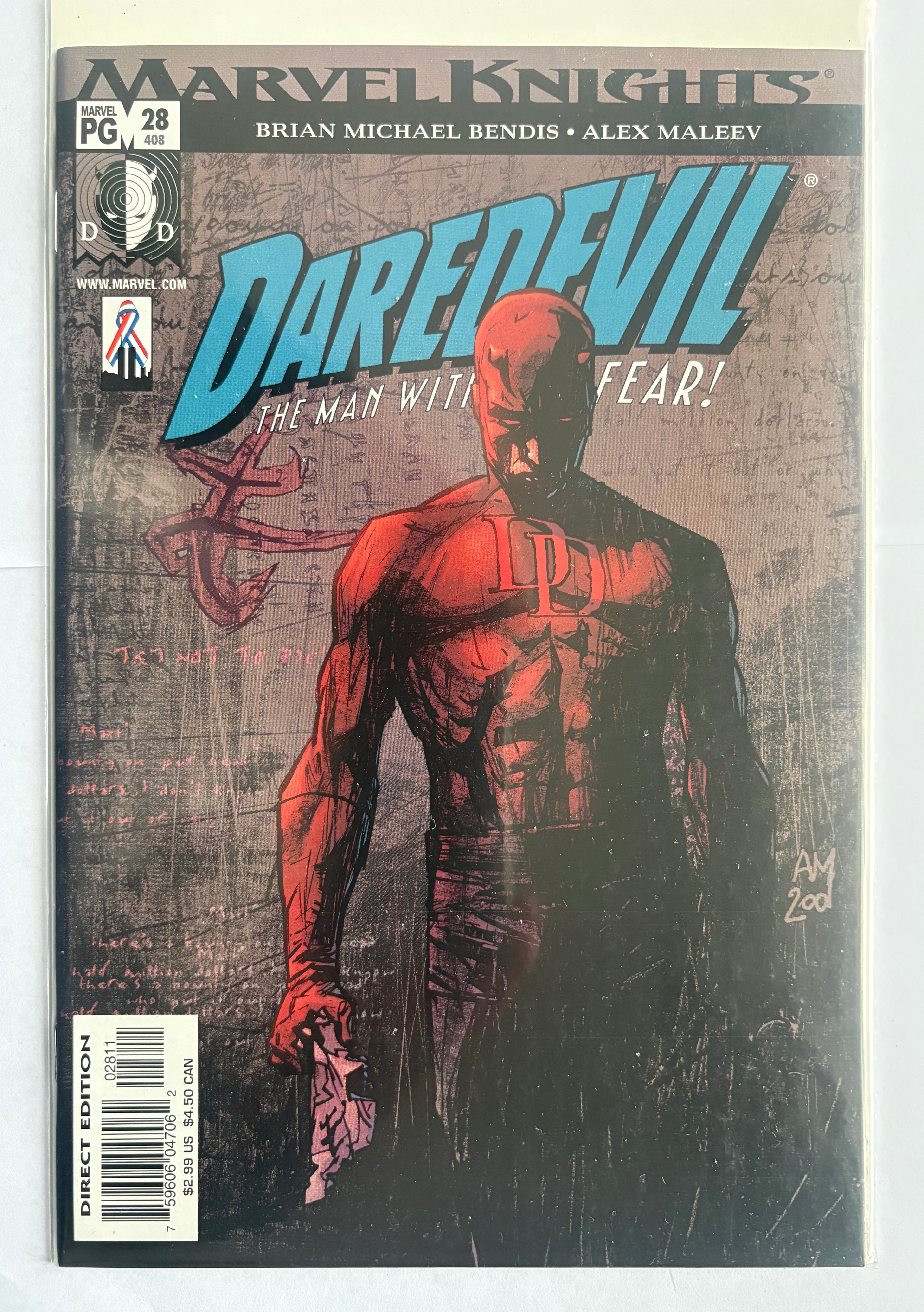 Daredevil #28 1st Printing Marvel Knights Marvel Comics February 2002 VF/NM 9.0