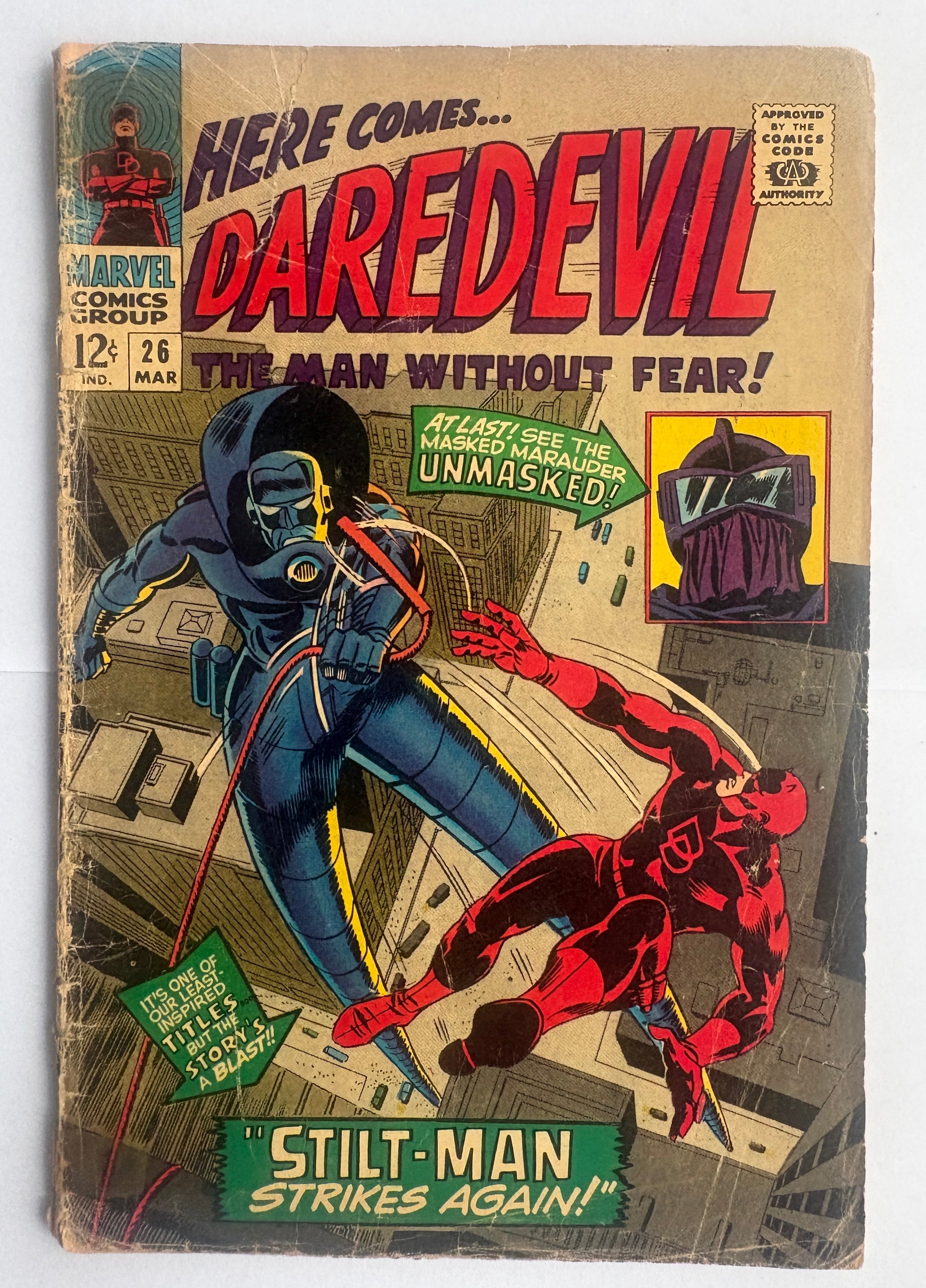Daredevil #26 The Man Without Fear -  Marvel Comics March 1967 GD 2.0