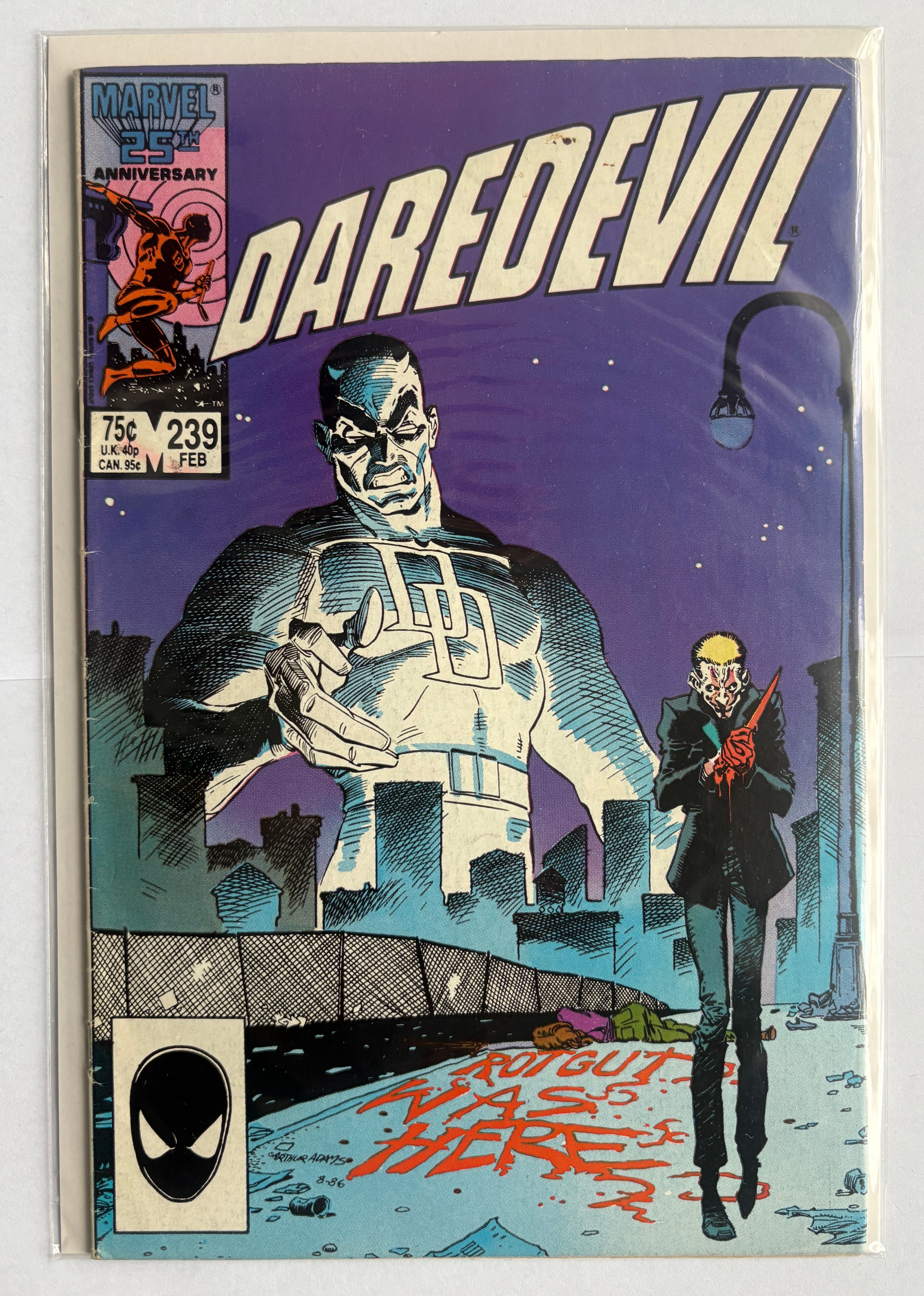 Daredevil #239 - Bad Plumbing - Marvel Comics February 1987 FN 6.0