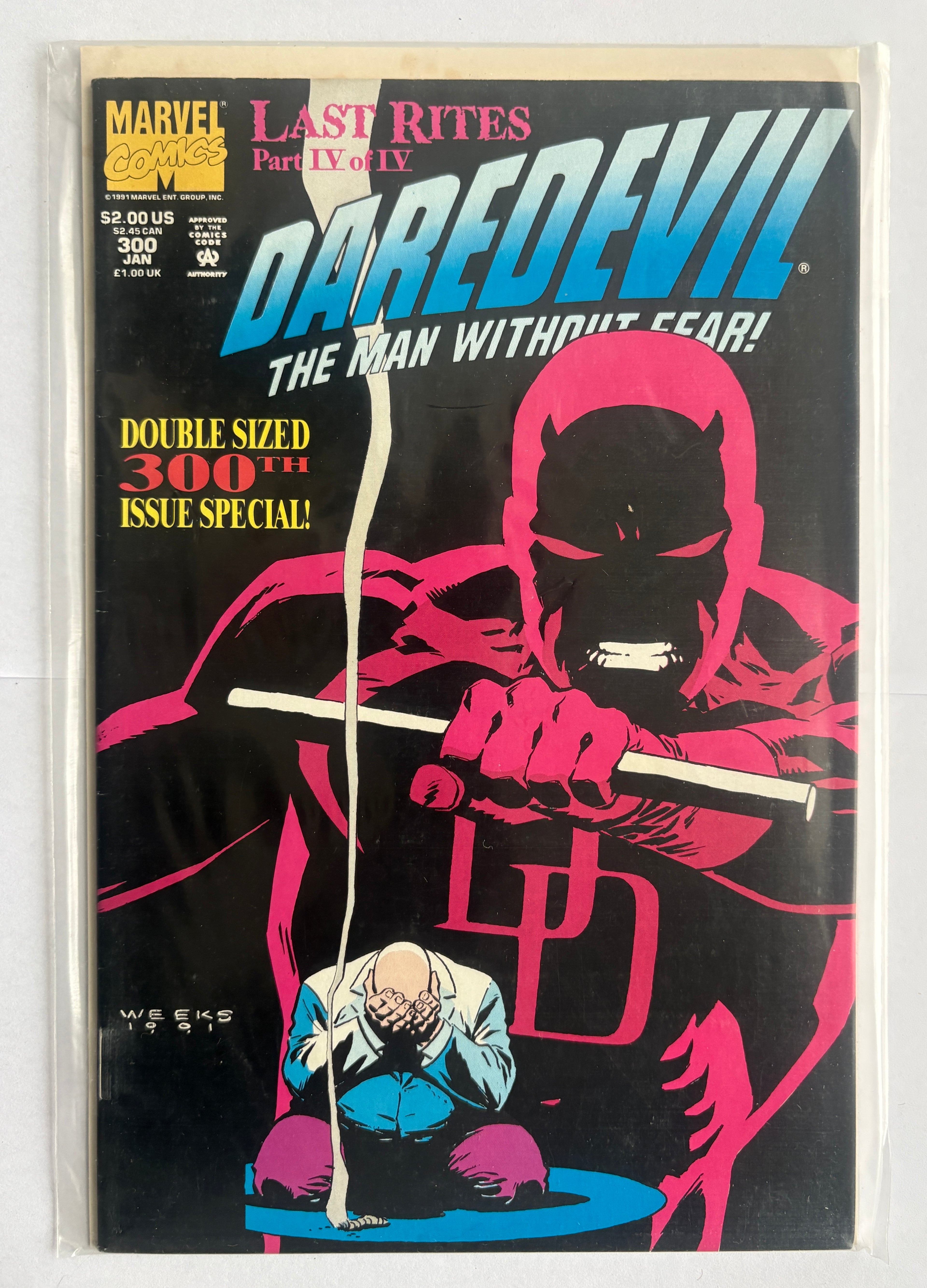 Daredevil #300 - 1st Printing Marvel Comics January 1992 FN+ 6.5