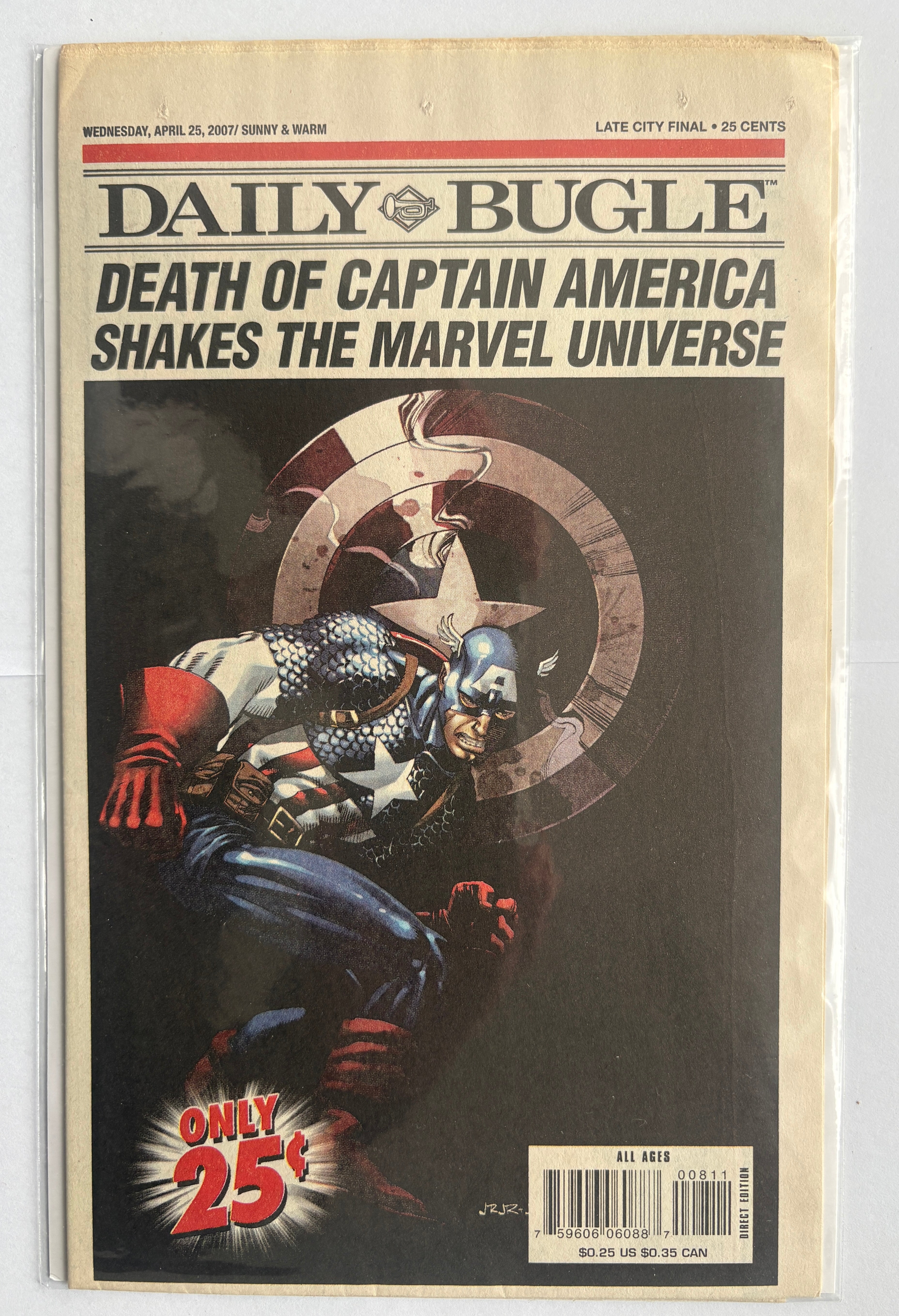 Daily Bugle Wednesday, April 25, 2007 - Marvel Comics VF 8.0