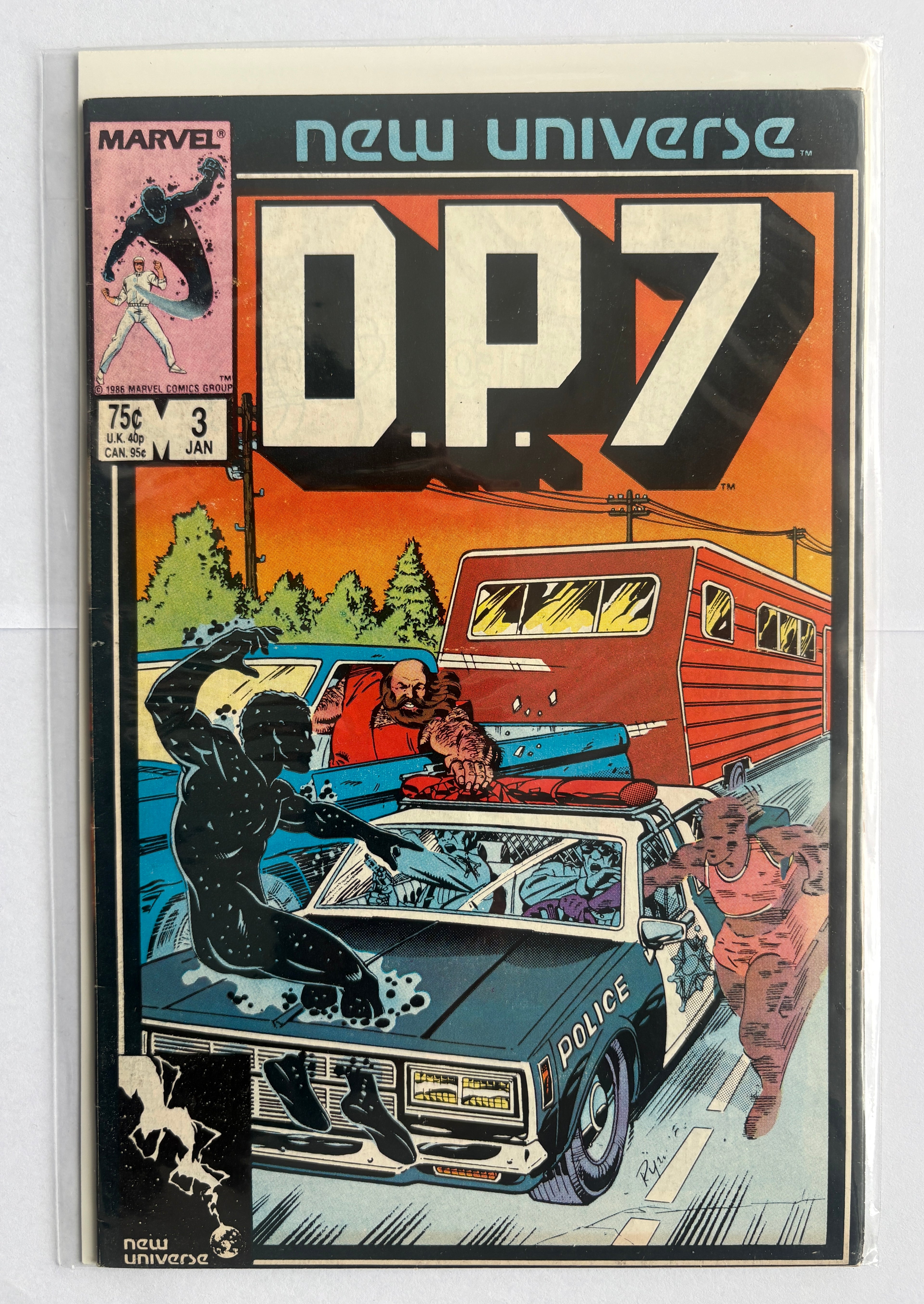 D.P. 7 #3 - 1st Printing Marvel Comics January  1987 FN 6.0