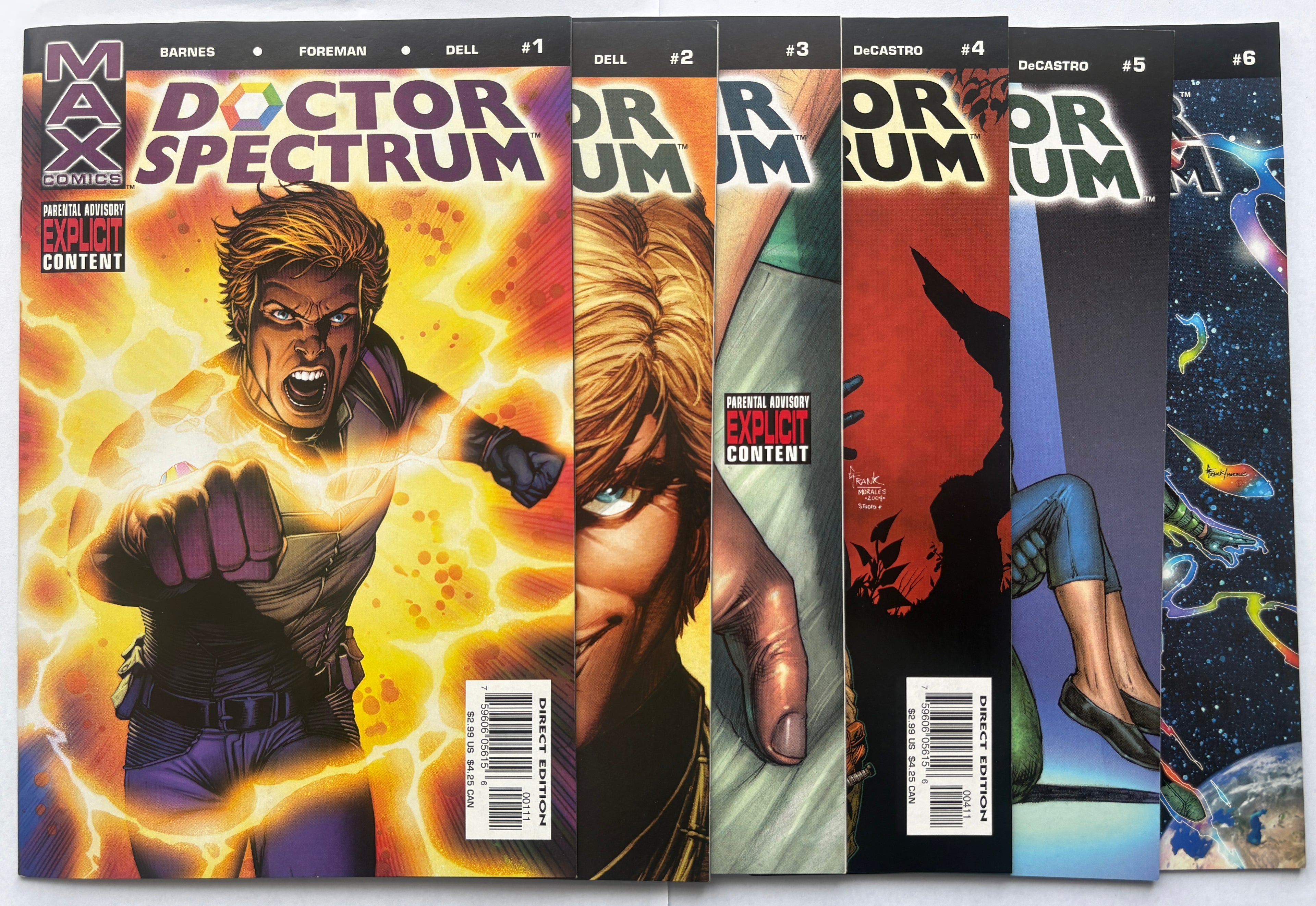 Doctor Spectrum #1-6 Set - Marvel Max - 2004/5 VF+ 8.5