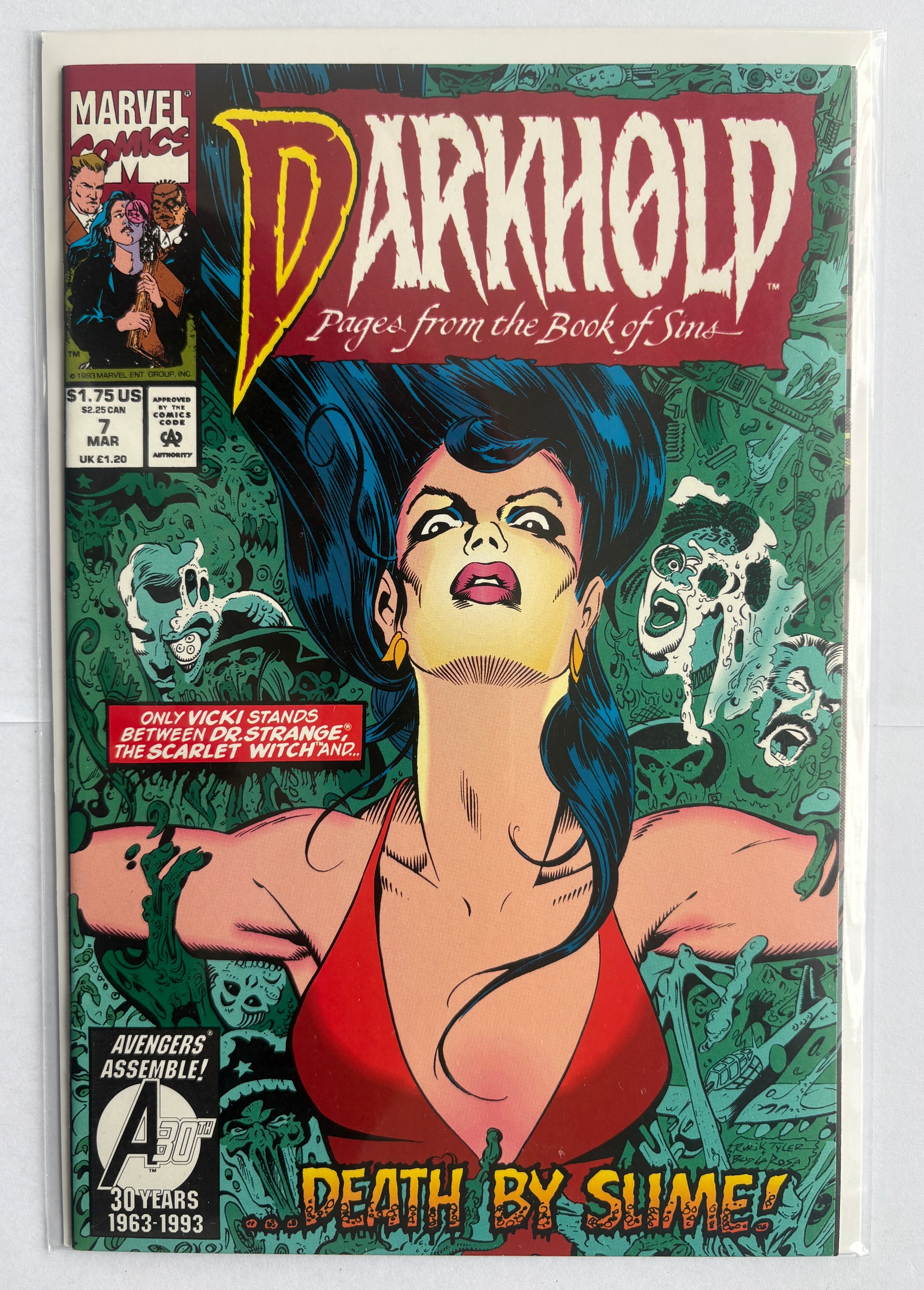 Darkhold: Pages from the Book of Sins #7 - Marvel Comics March 1993 VF+ 8.5