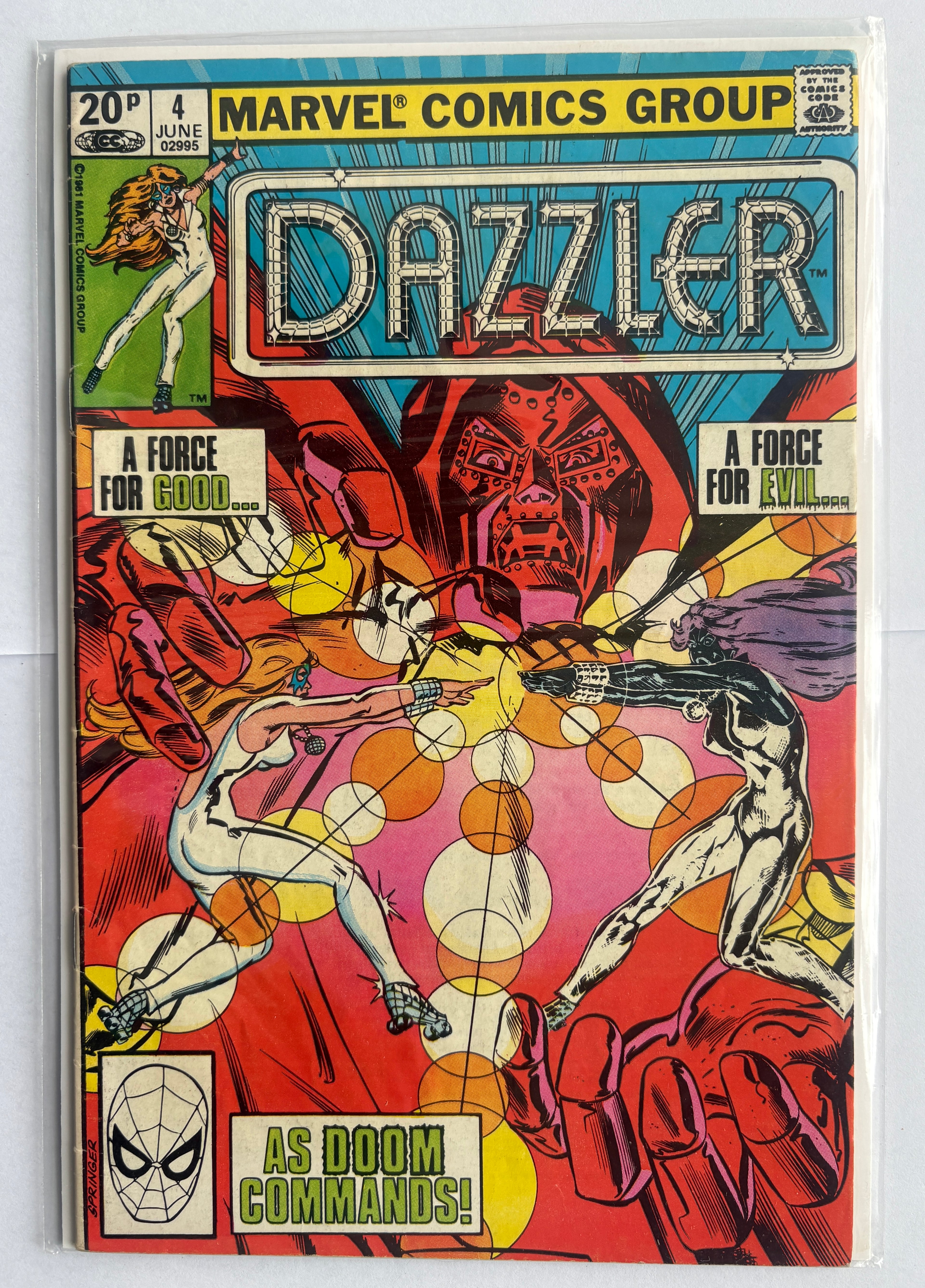 Dazzler #4 - Marvel Comics UK Variant - June 1981 FN 6.0