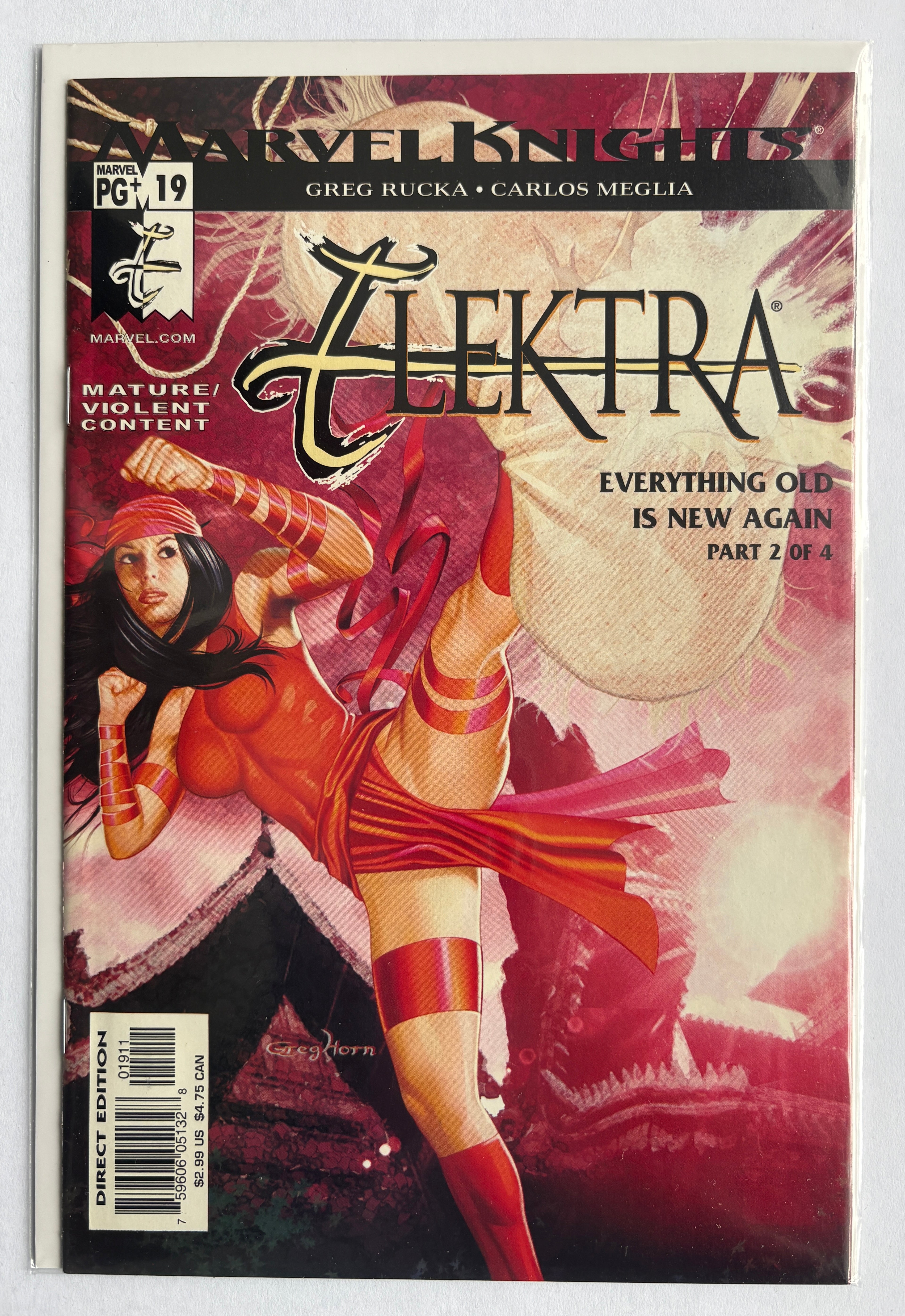 Elektra #19 - Marvel Knights 1st Printing -  February 2003 VF+ 8.5