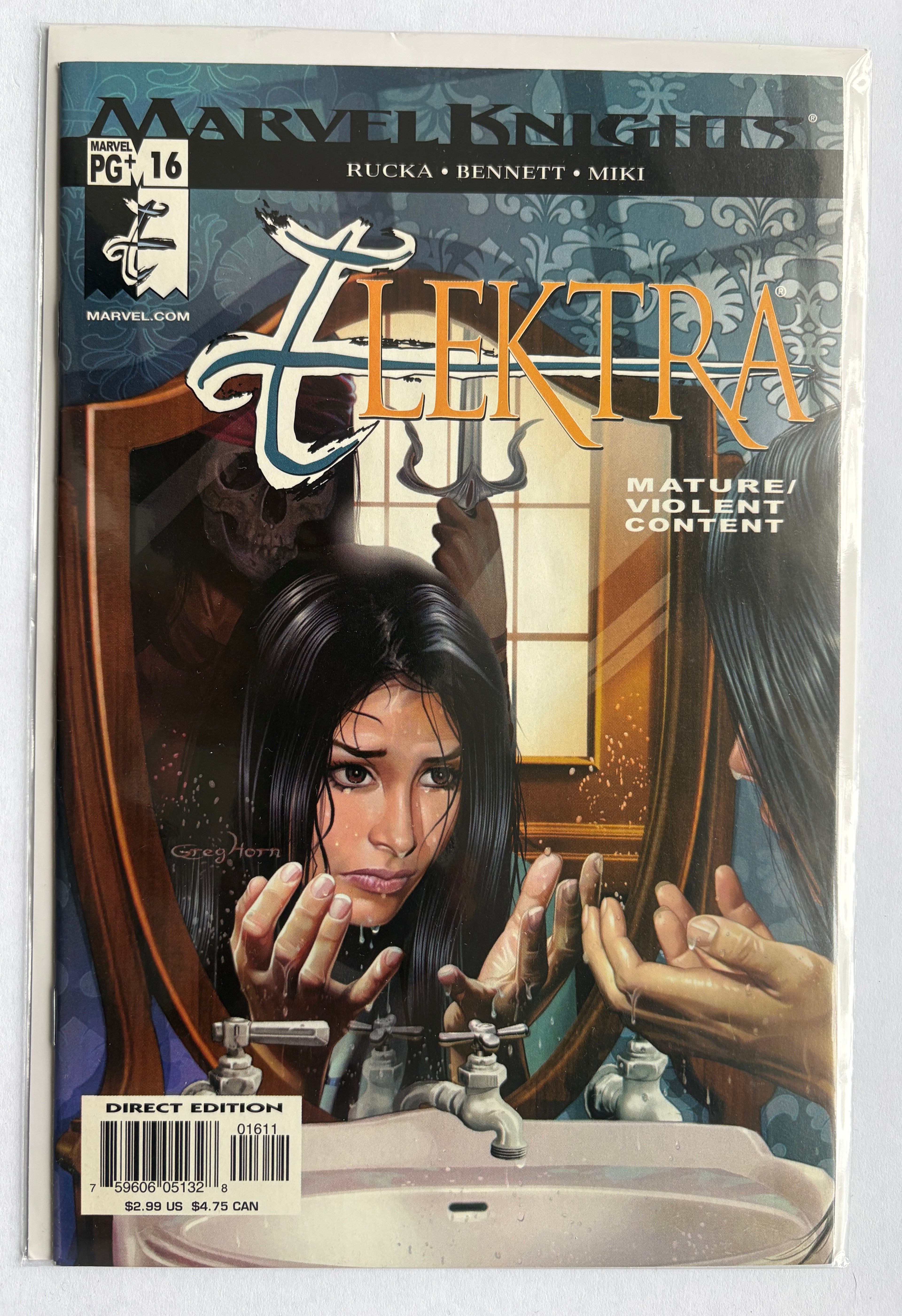 Elektra #16 - Marvel Knights 1st Printing - January 2003 VF/NM 9.0