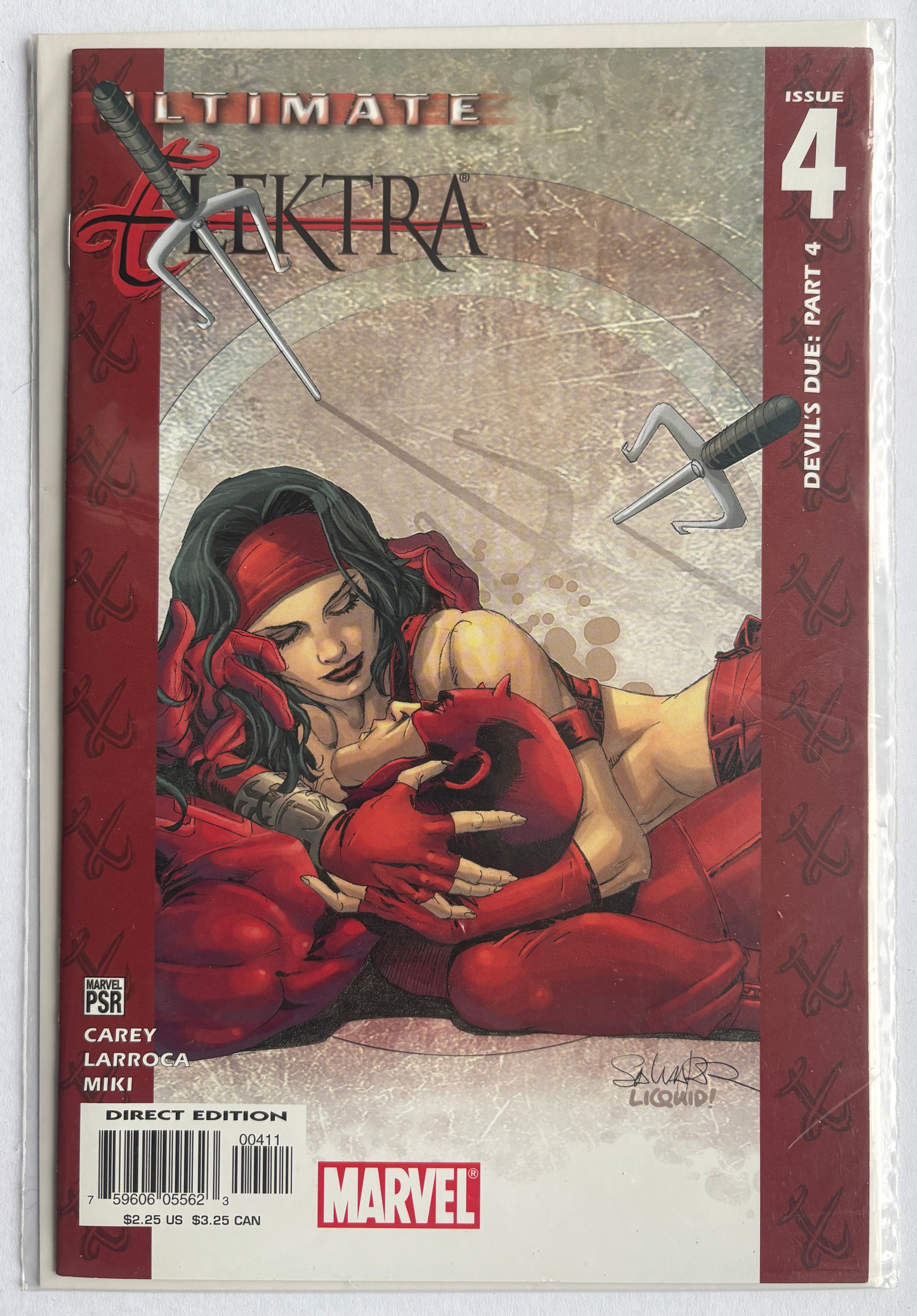 Ultimate Elektra #4 - Devils Due Part 4 - Marvel Comics January 2005 F/VF 7.0