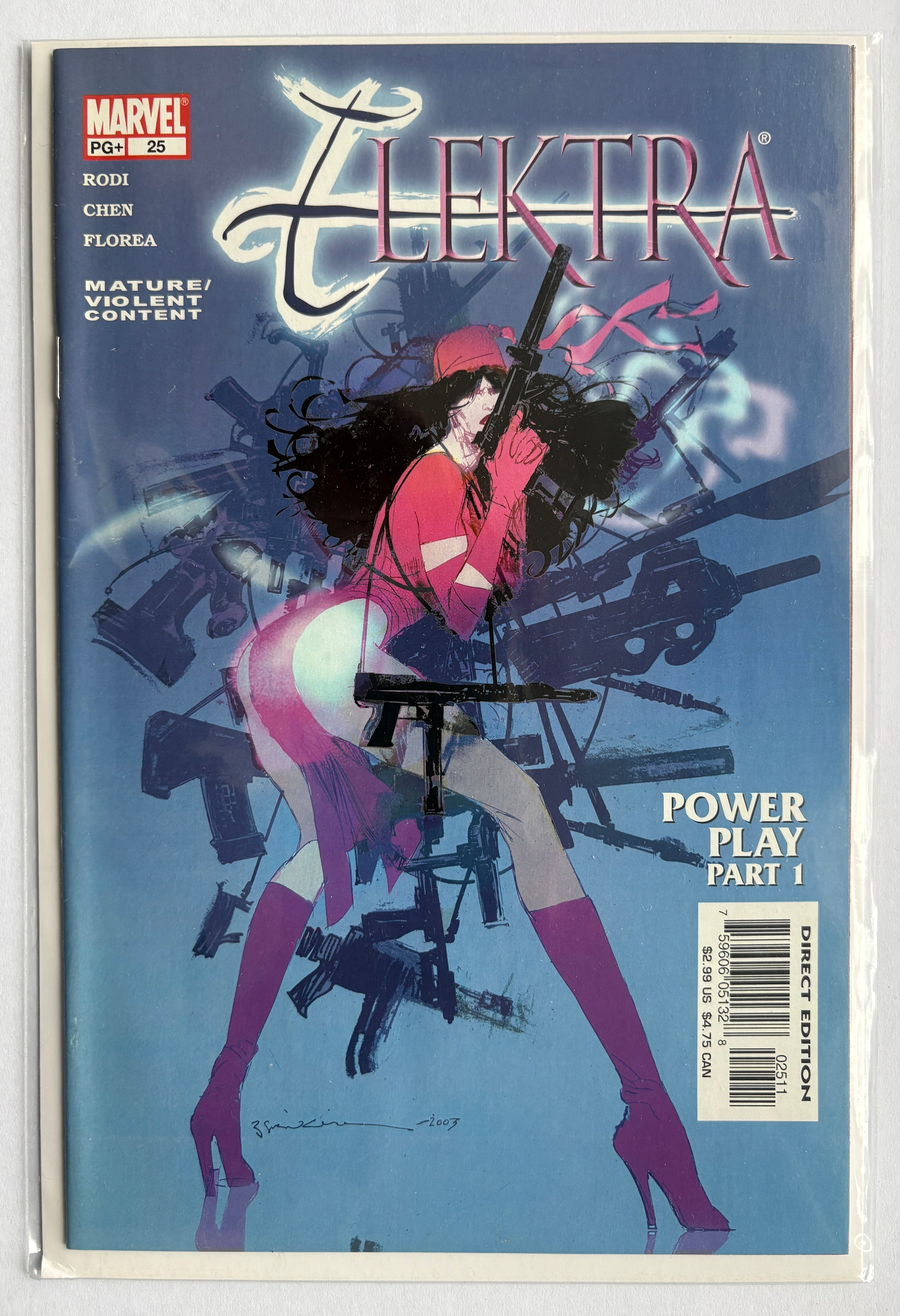 Elektra #25 - 1st Printing Marvel Comics September 2003 VF/NM 9.0